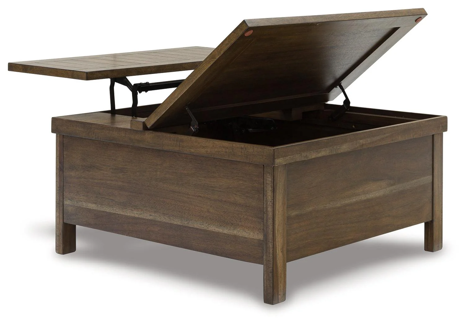 Moriville Grayish Brown Lift-Top Coffee Table - Image 4