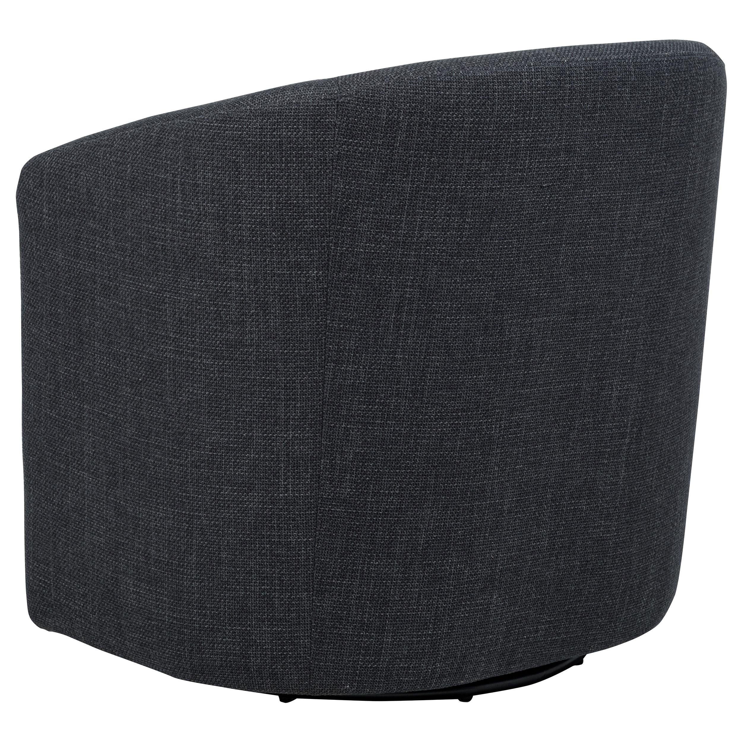 Mossbrook Anthracite Upholstered Swivel Accent Chair - Image 6