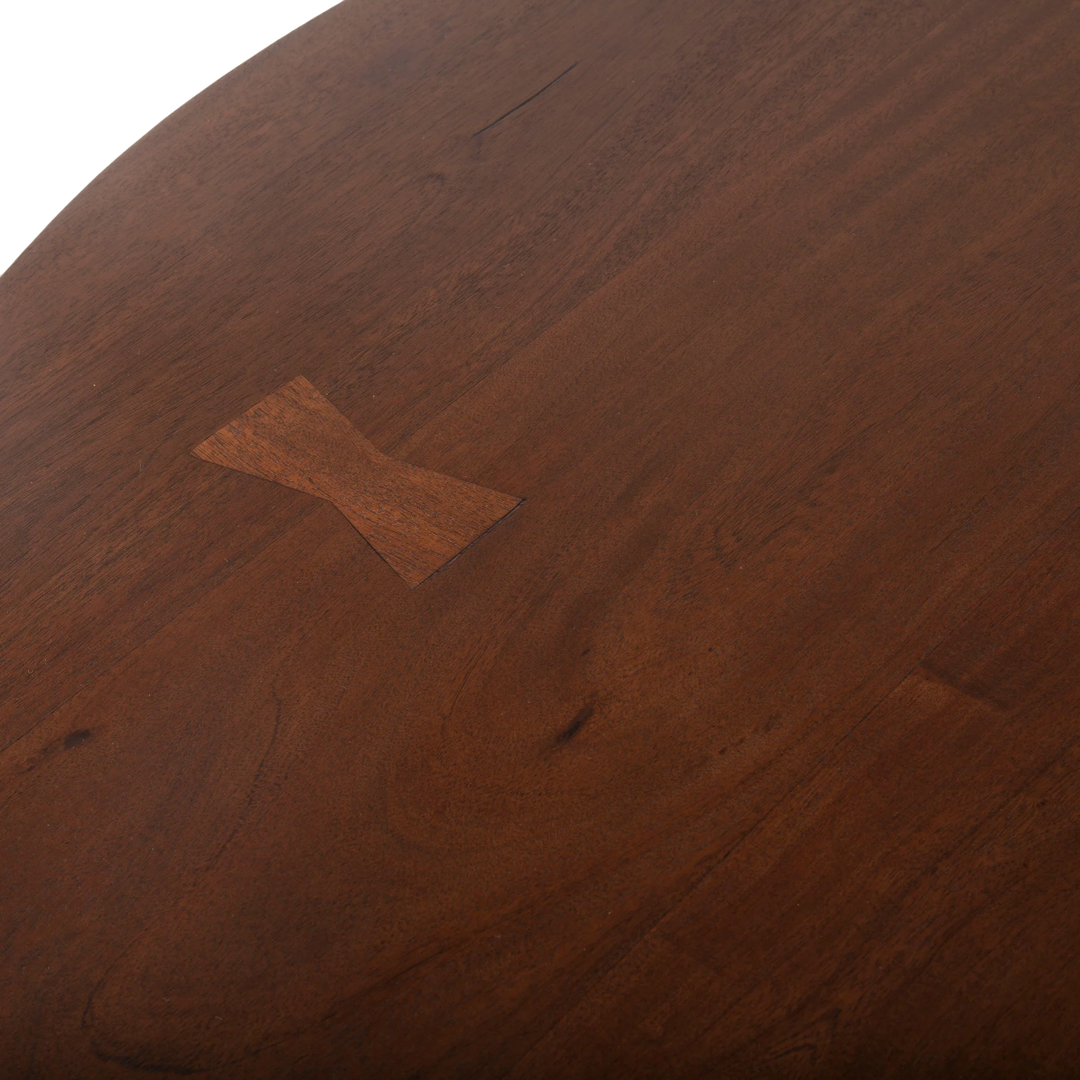 Mozambique 48" Round Dining Table in Walnut and Antique Zinc - Image 2