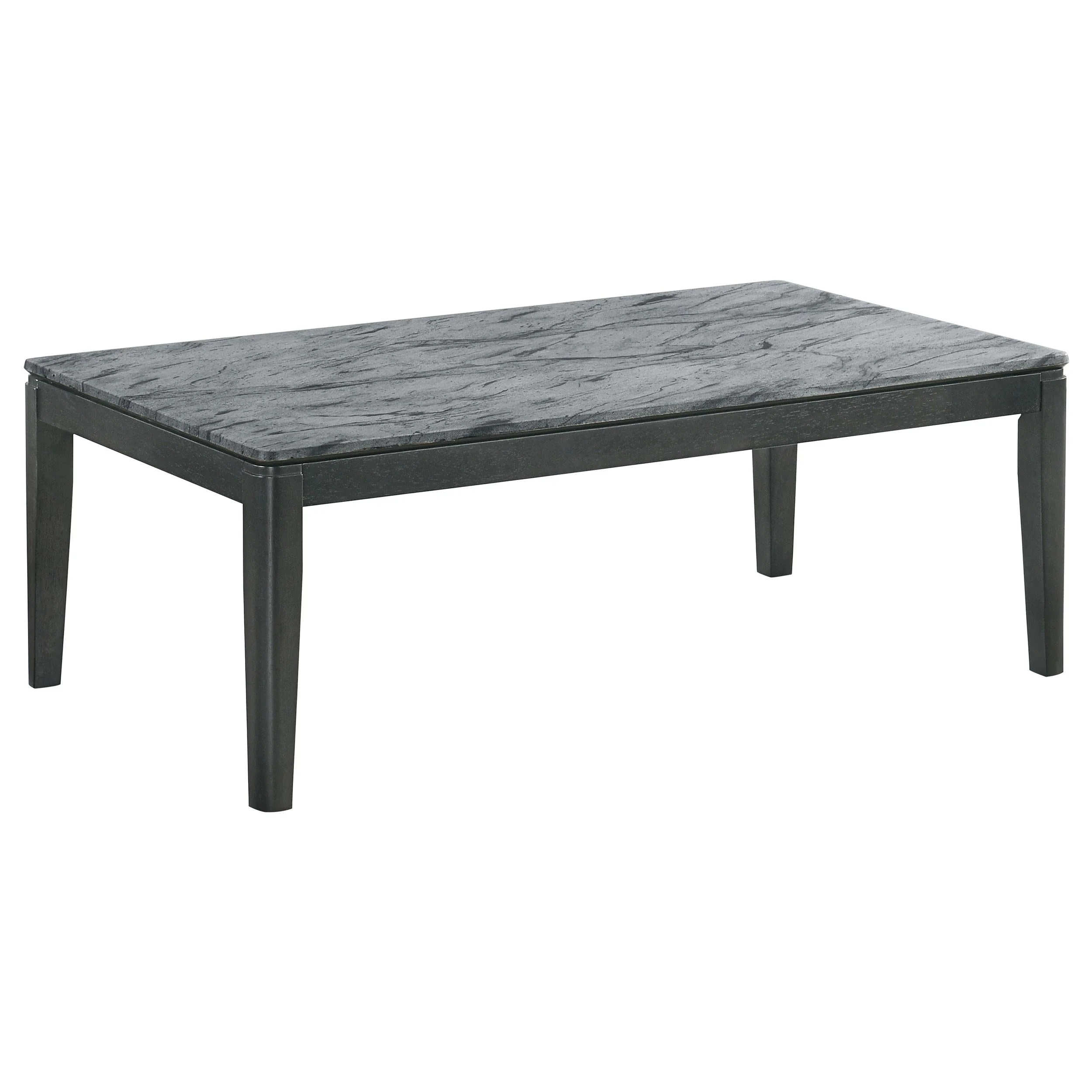 Mozzi Gray 2-Piece Faux Marble Coffee and End Table Set - Image 6
