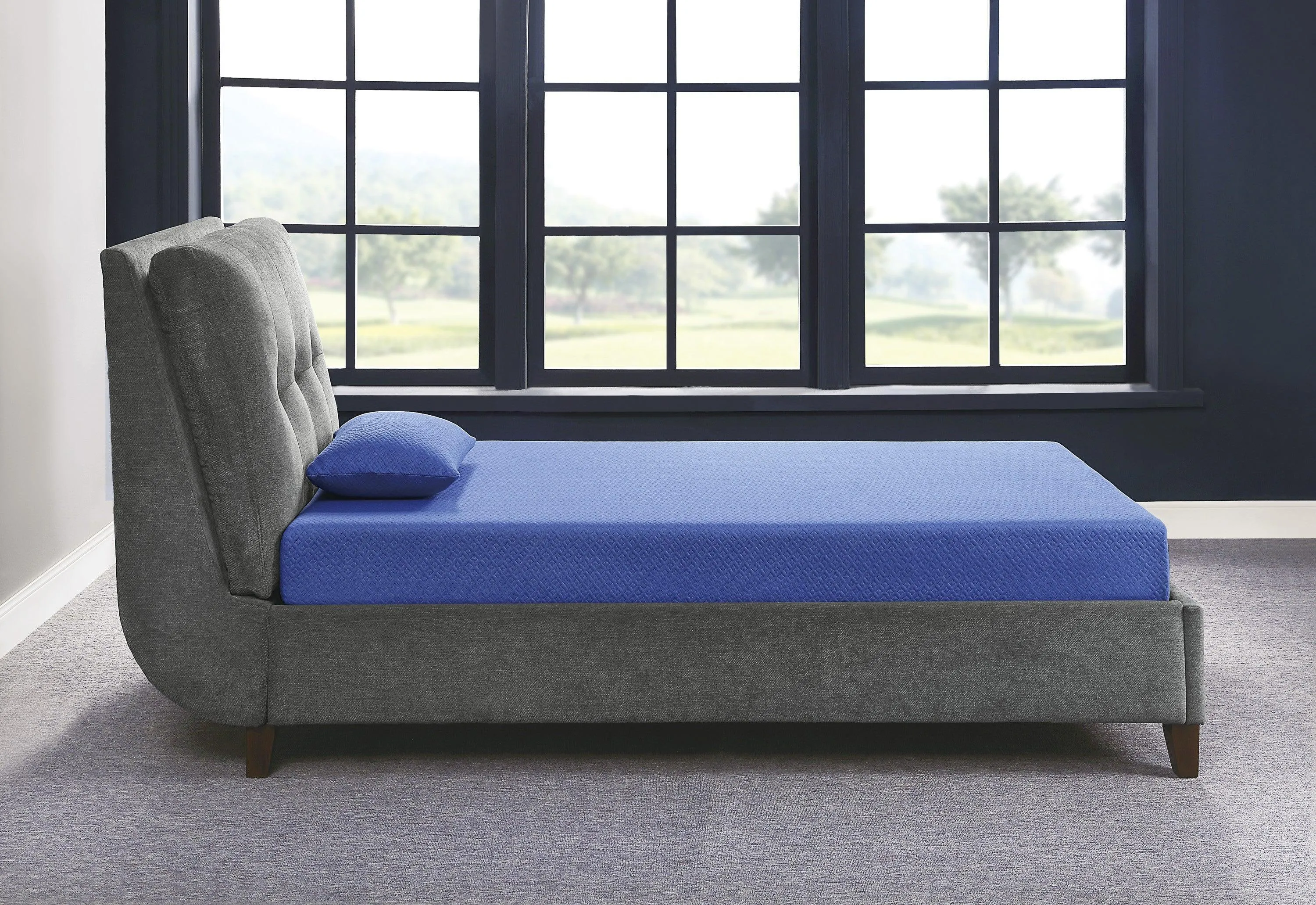 MT-PG07BLF 7" Blue Full Gel-Infused Memory Foam Mattress Set - Image 8
