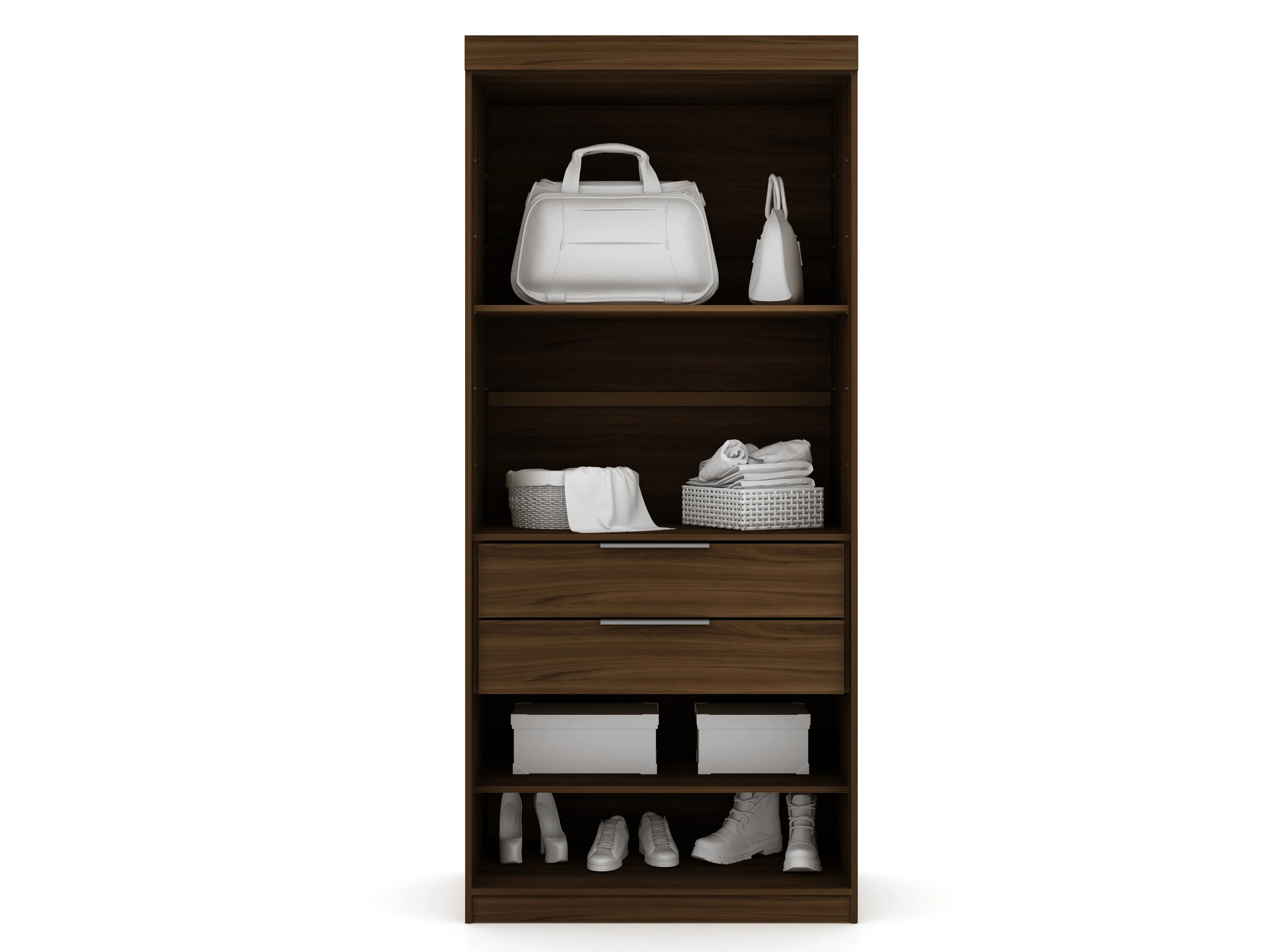 Mulberry Open 1 Sectional Closet in Brown - Image 5