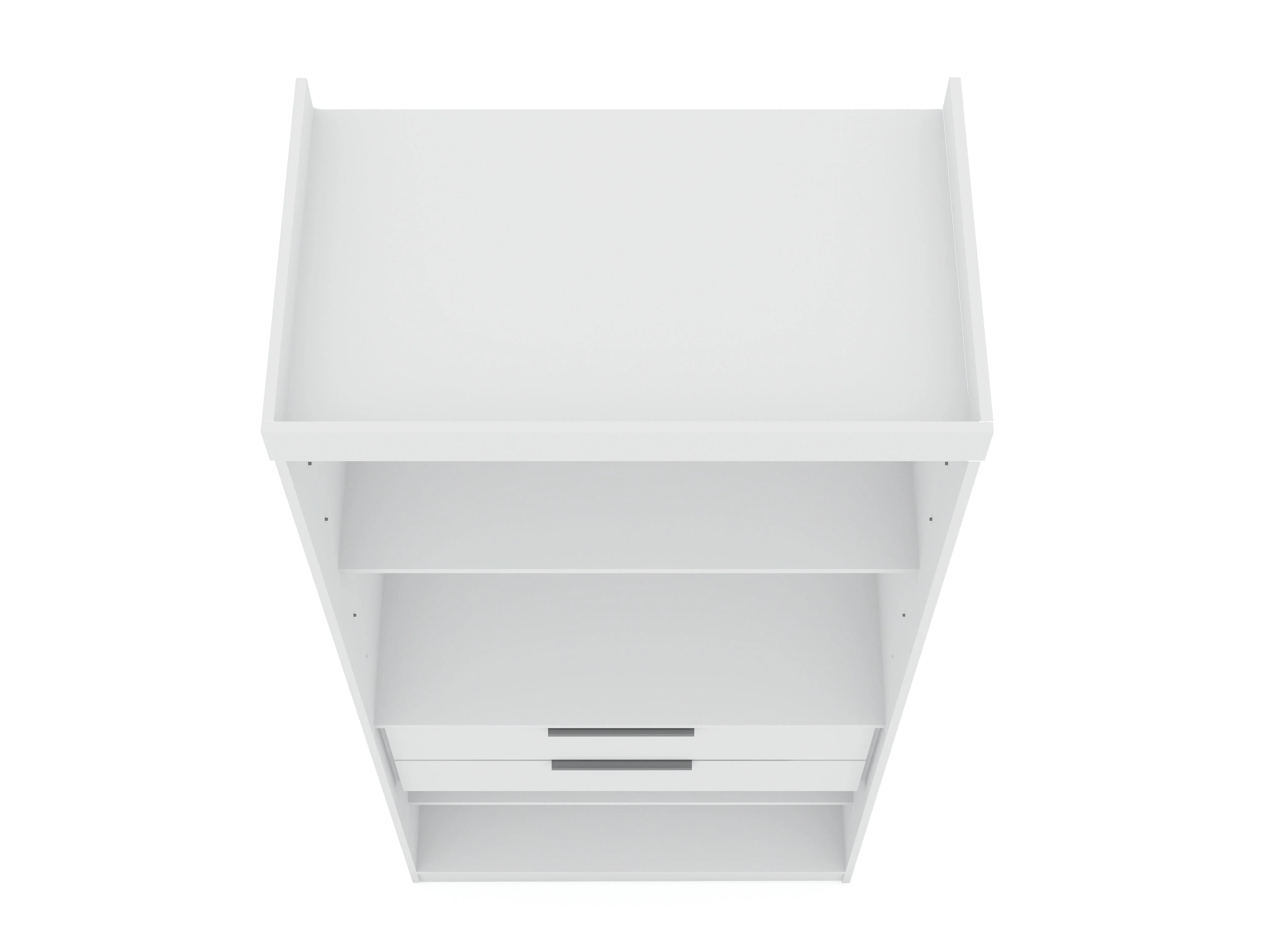 Mulberry Open 1 Sectional Closet in White - Image 8