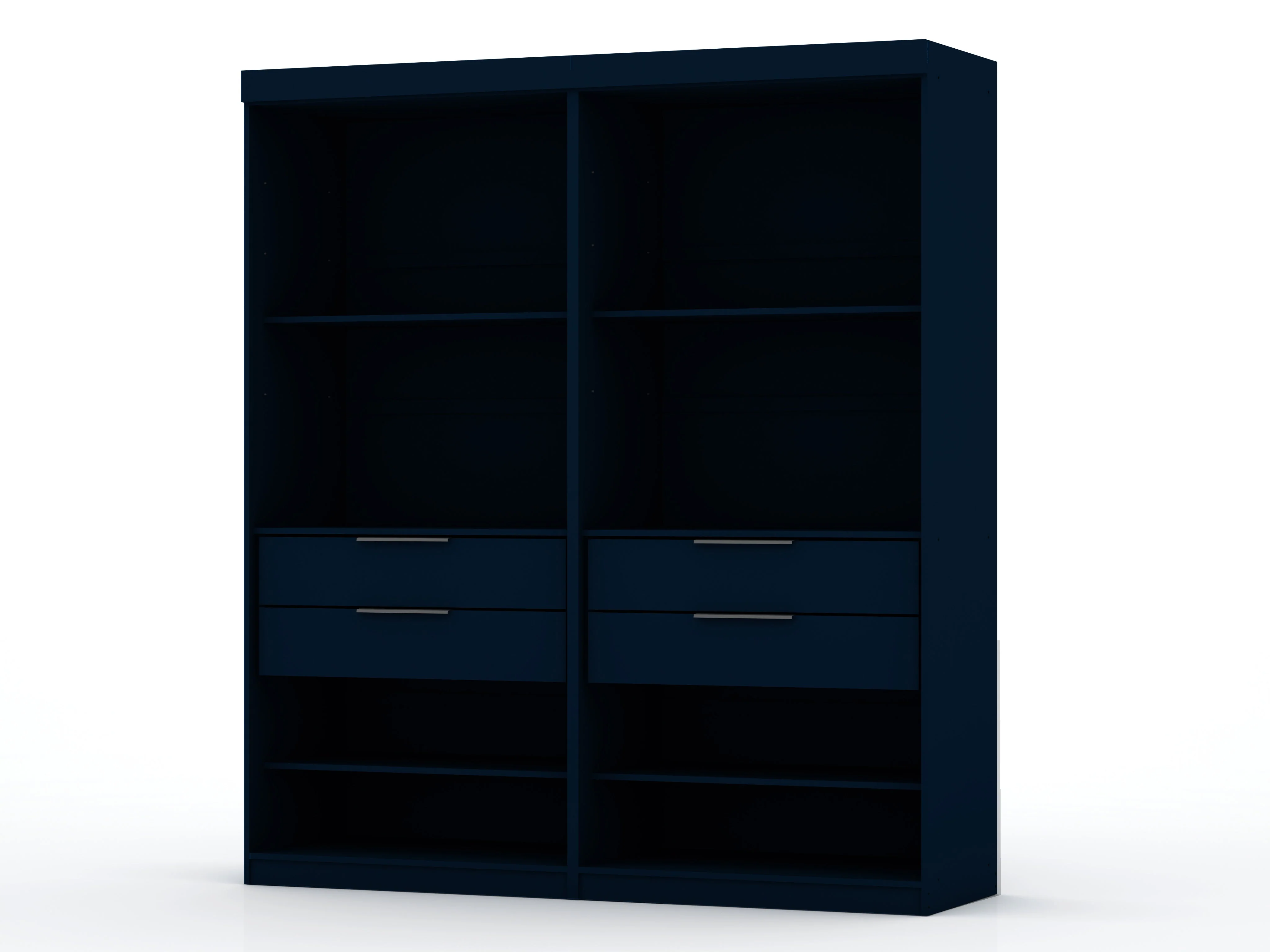 Mulberry Open 2 Sectional Closet in Tatiana Midnight Blue (set of 2)