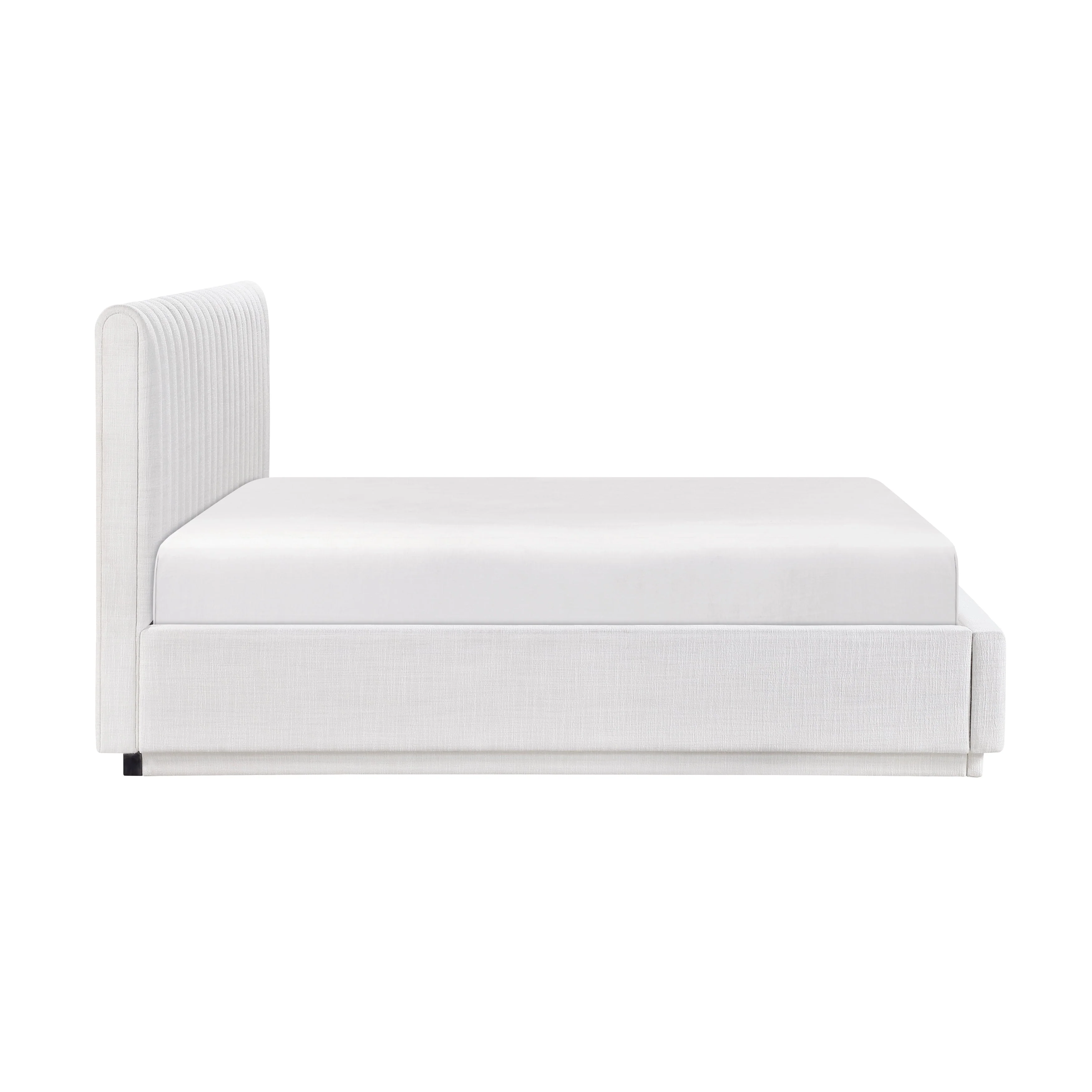 Mulvane Natural California King Upholstered Platform Bed - Image 6