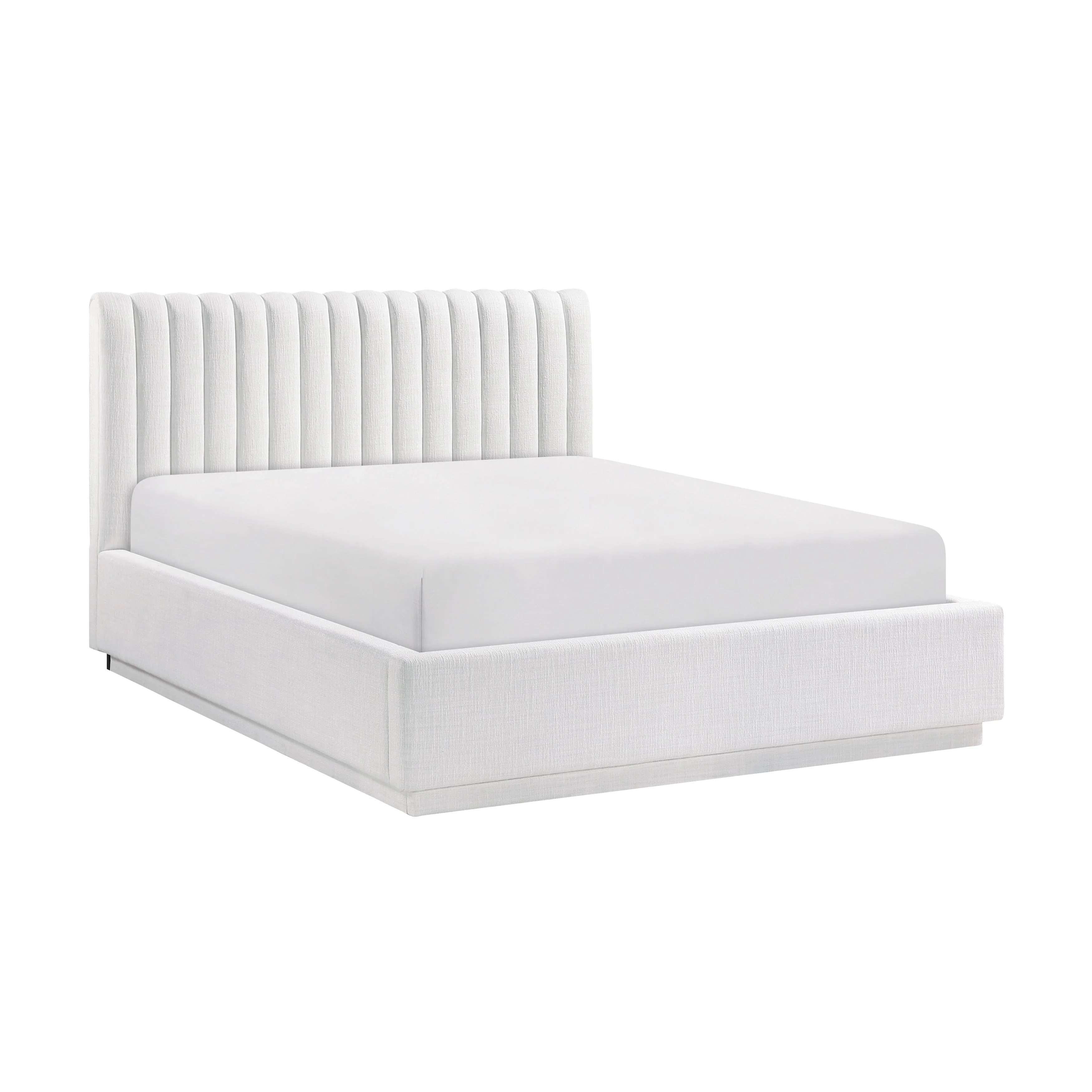 Mulvane Natural Queen Upholstered Platform Bed - Image 2