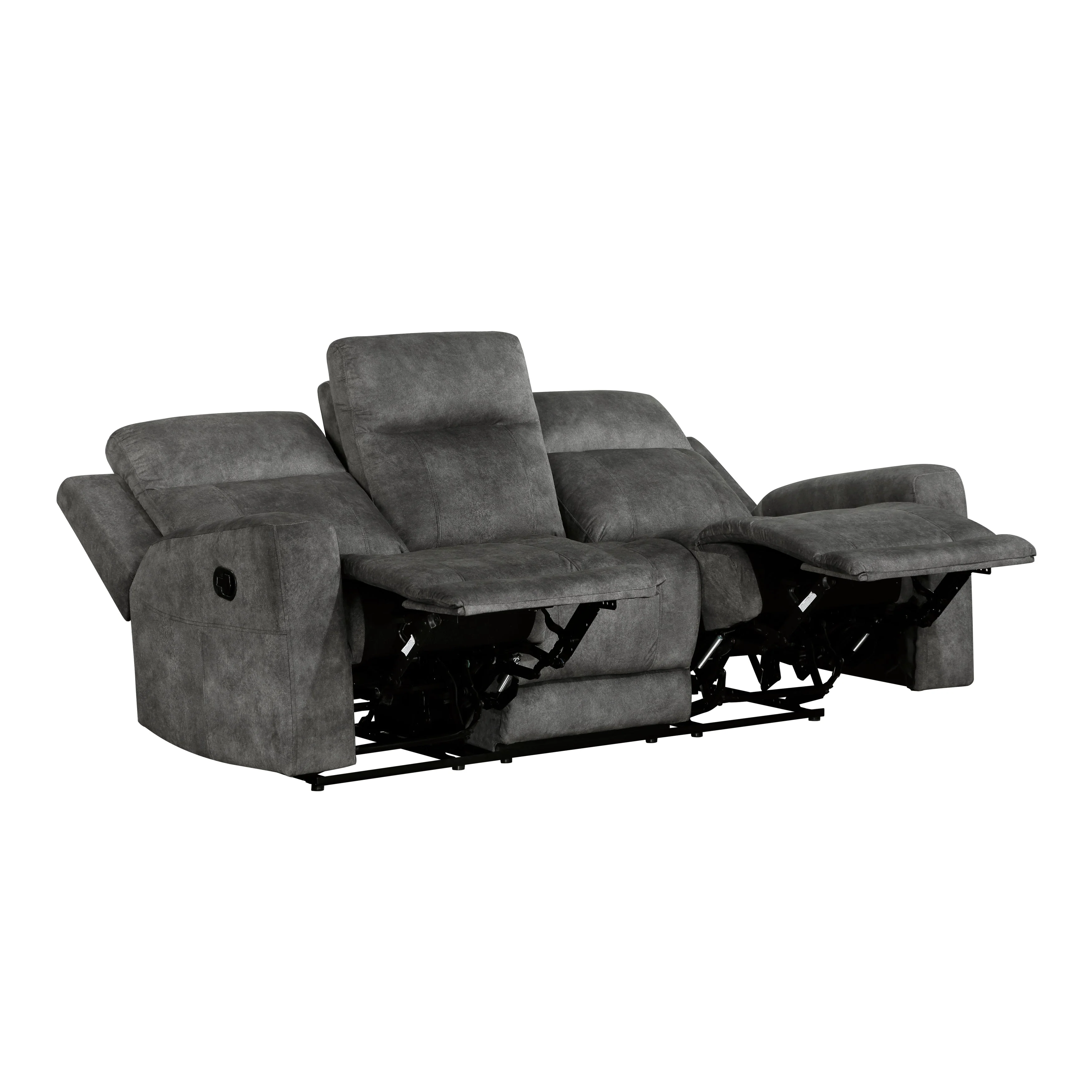 Muncie Brownish Gray Double Reclining Living Room Set - Image 5