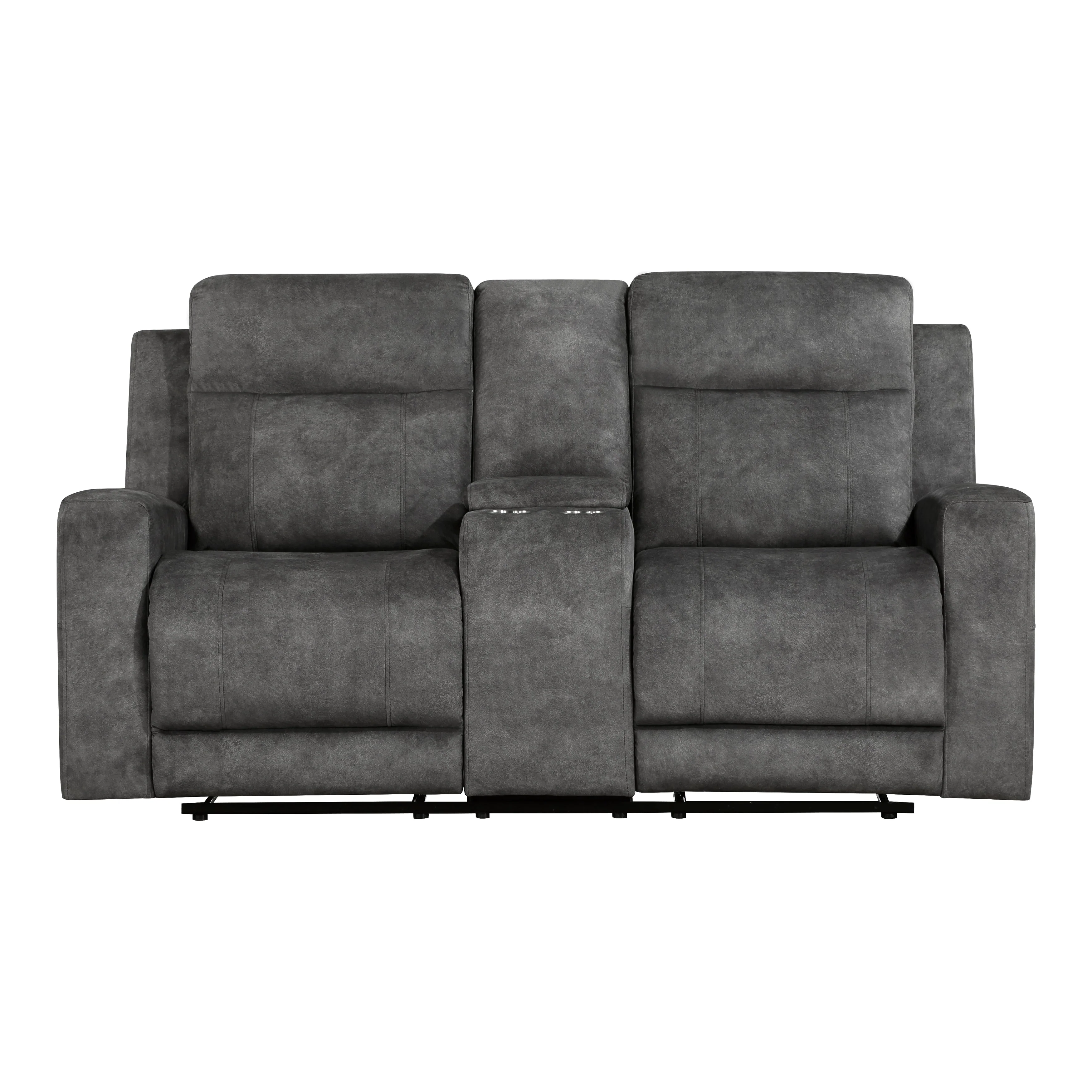 Muncie Brownish Gray Double Reclining Living Room Set - Image 7