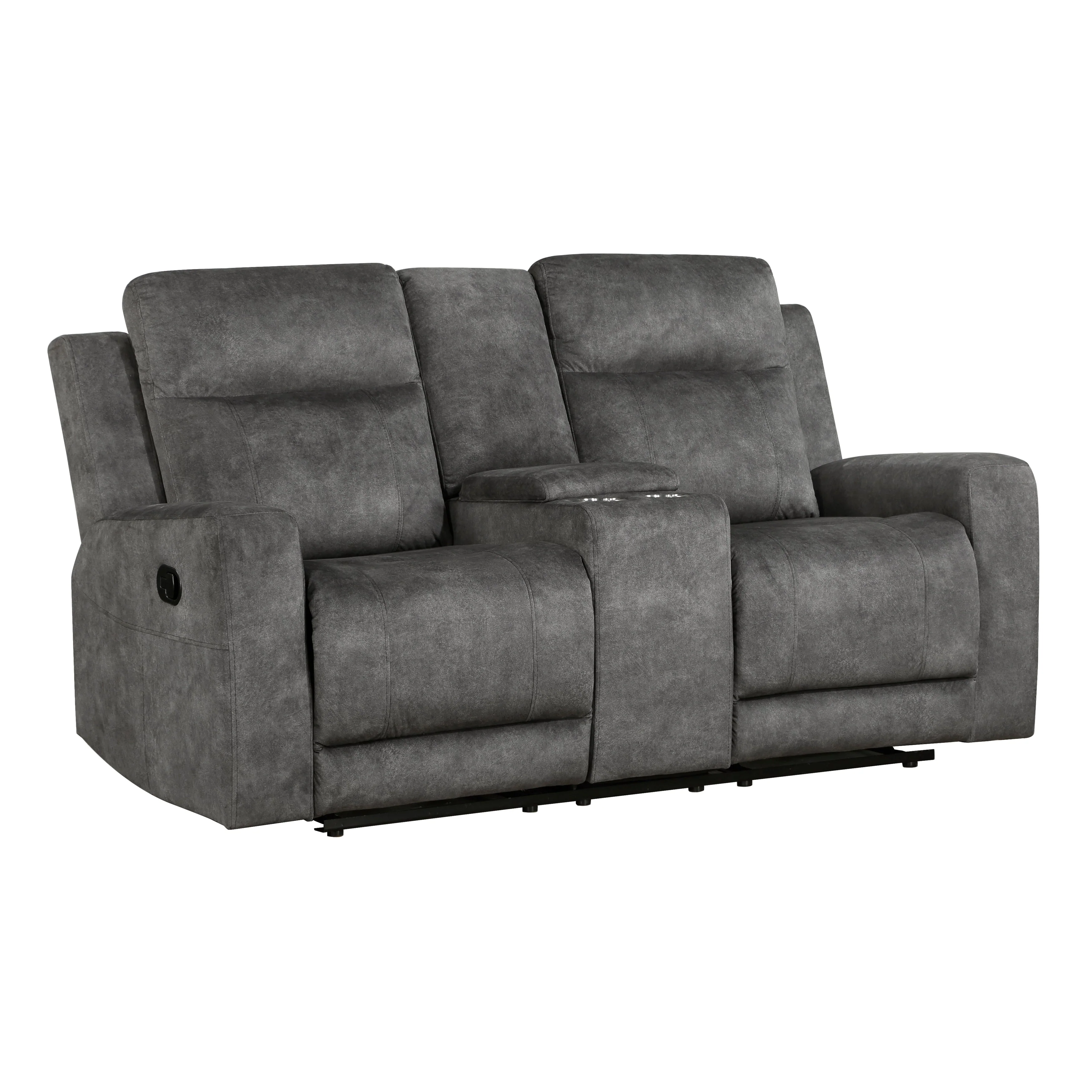 Muncie Brownish Gray Double Reclining Living Room Set - Image 8