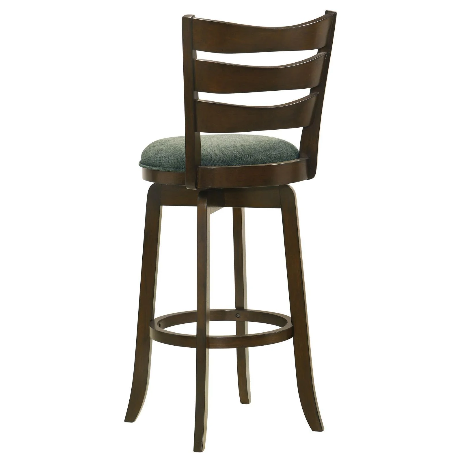 Murphy Dark Cherry and Hunter Green Ladder Back Pub Height Swivel Bar Stool - Image 5