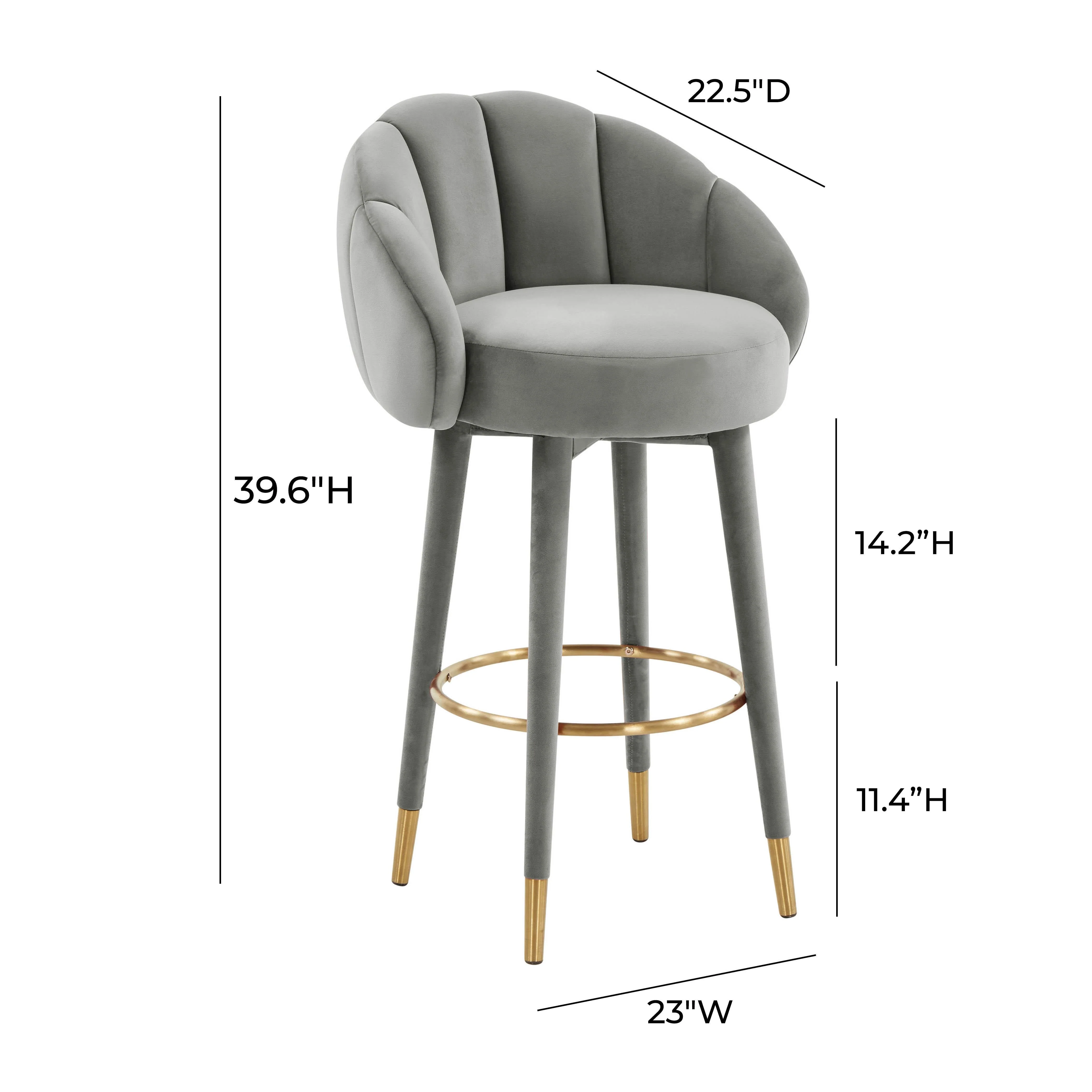 Myla Velvet Swivel Stool - Image 32