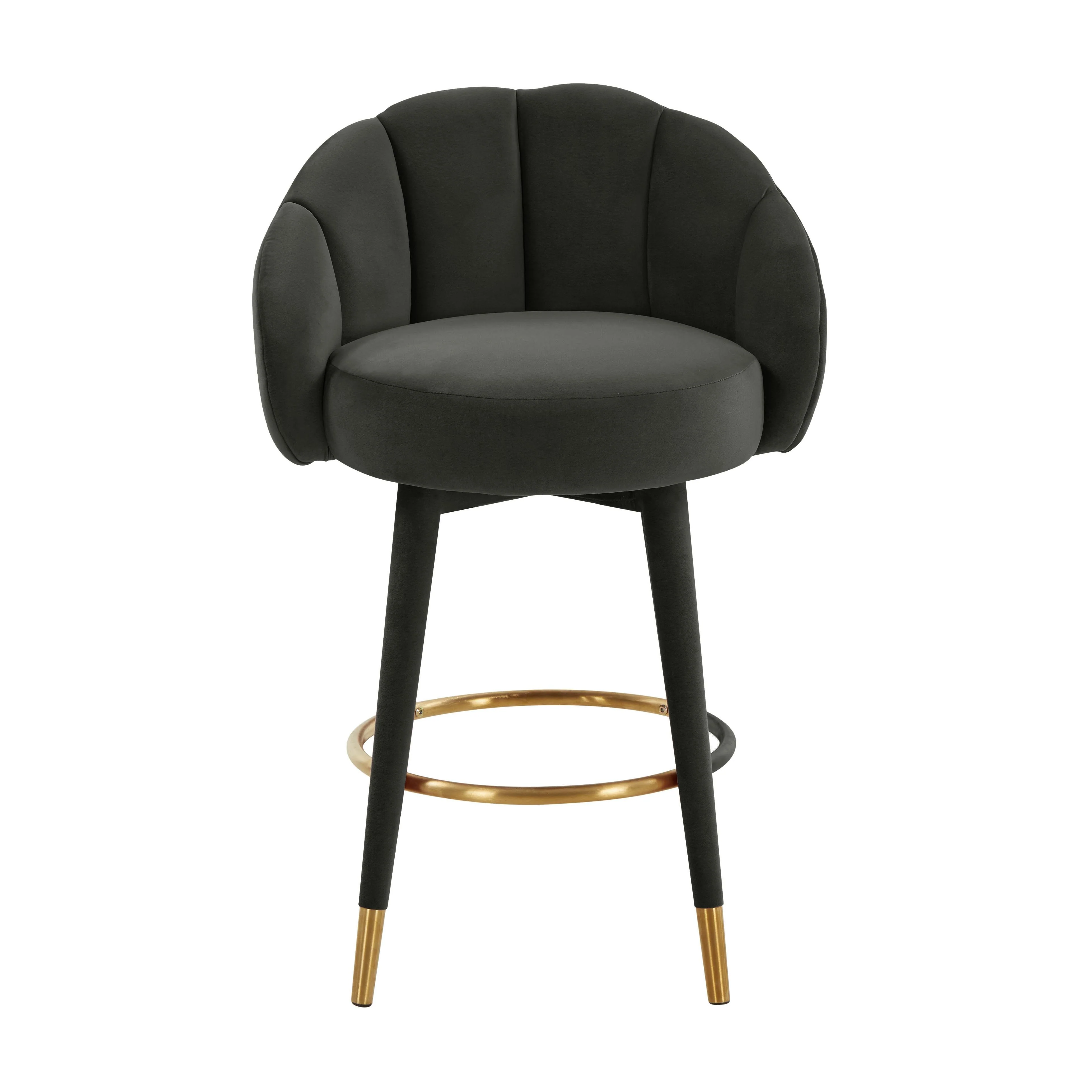 Myla Velvet Swivel Stool - Image 36