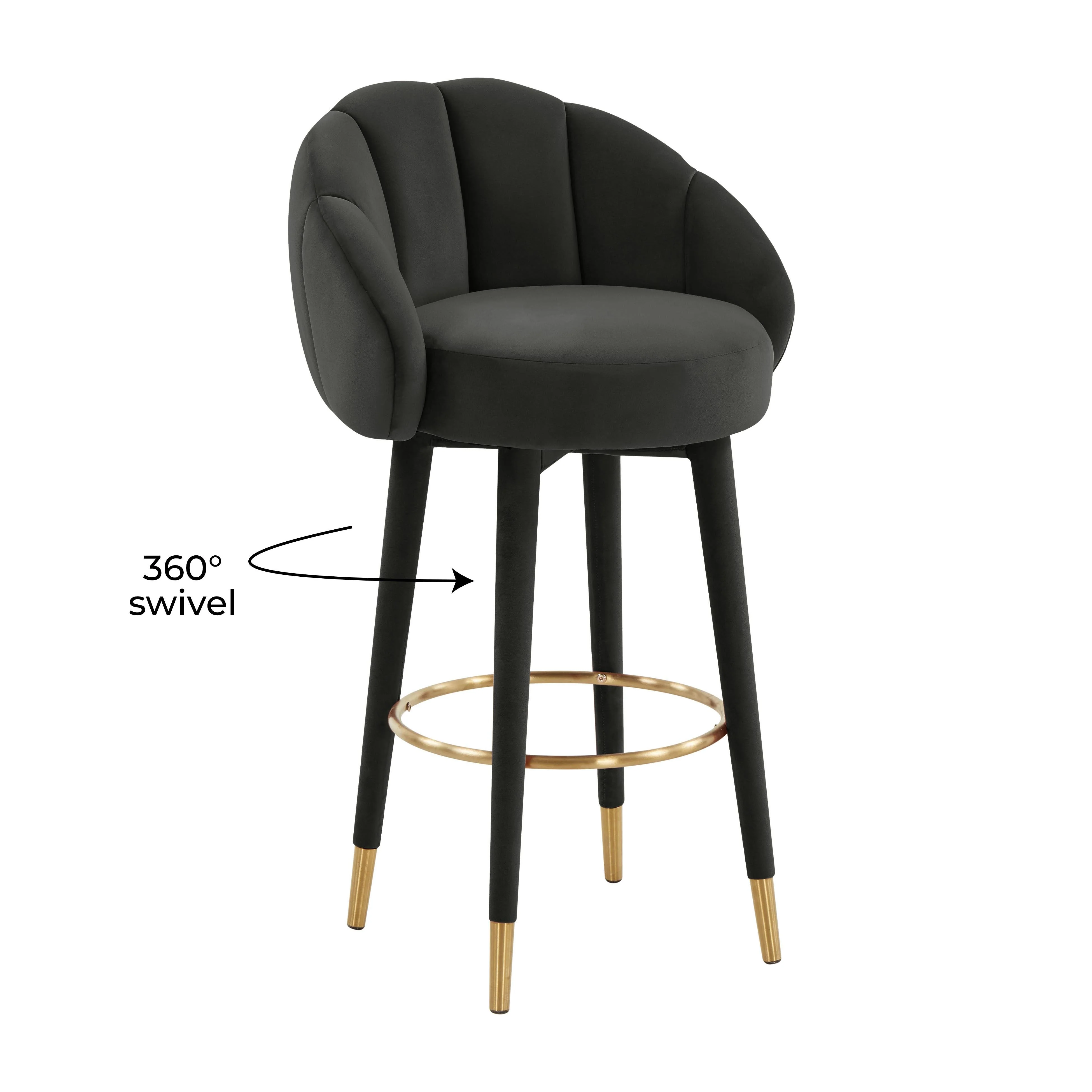 Myla Velvet Swivel Stool - Image 48