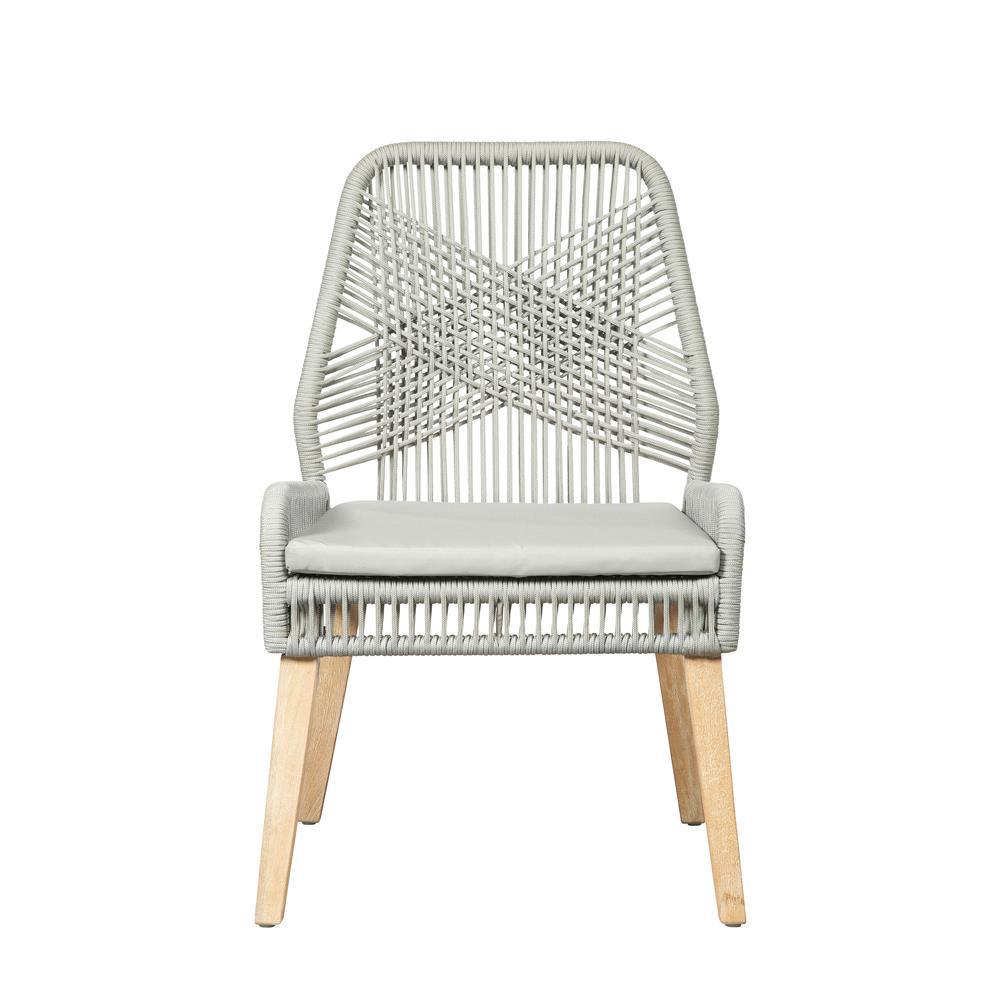 Nakia Gray Woven Back Side Chairs, Set of 2 - Image 3