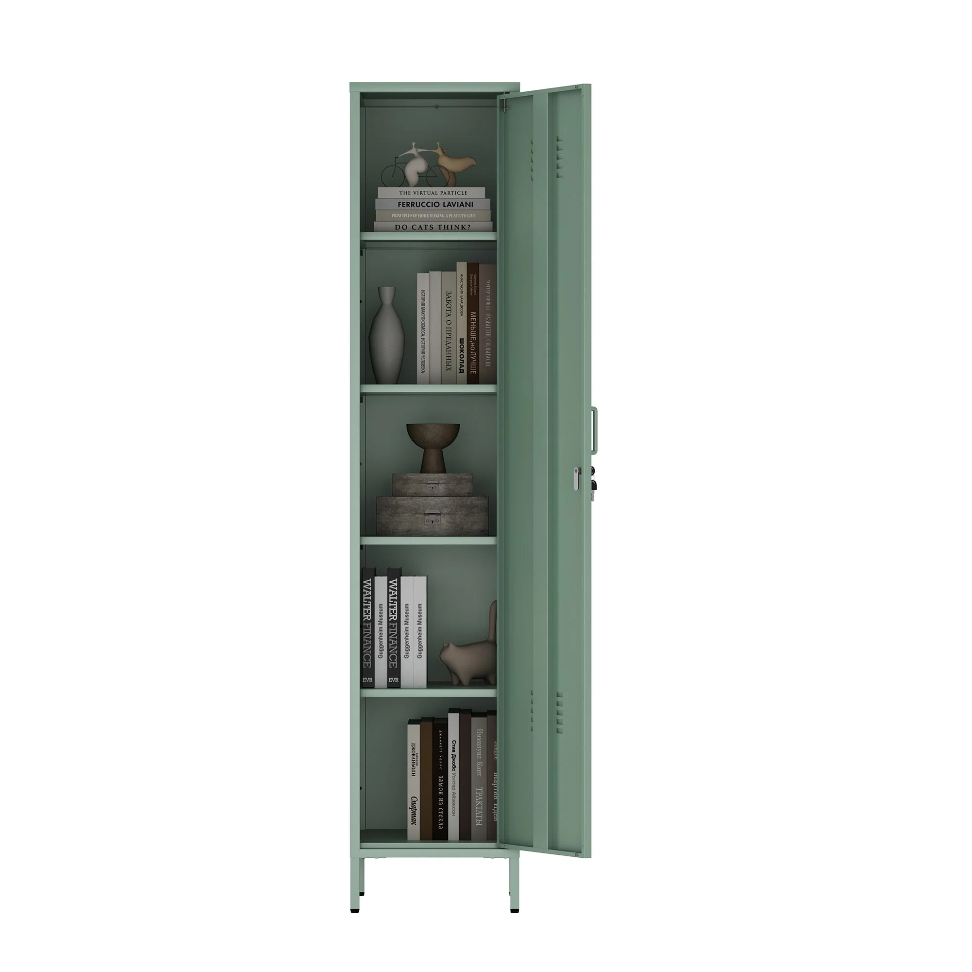 Naomi 15" Single Locker Storage Cabinet in Green - Image 12