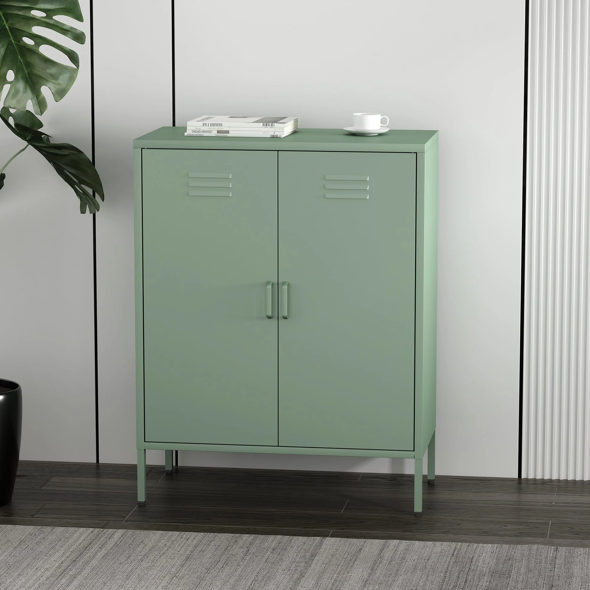 Naomi 31.5" Accent Cabinet in Green - Image 2
