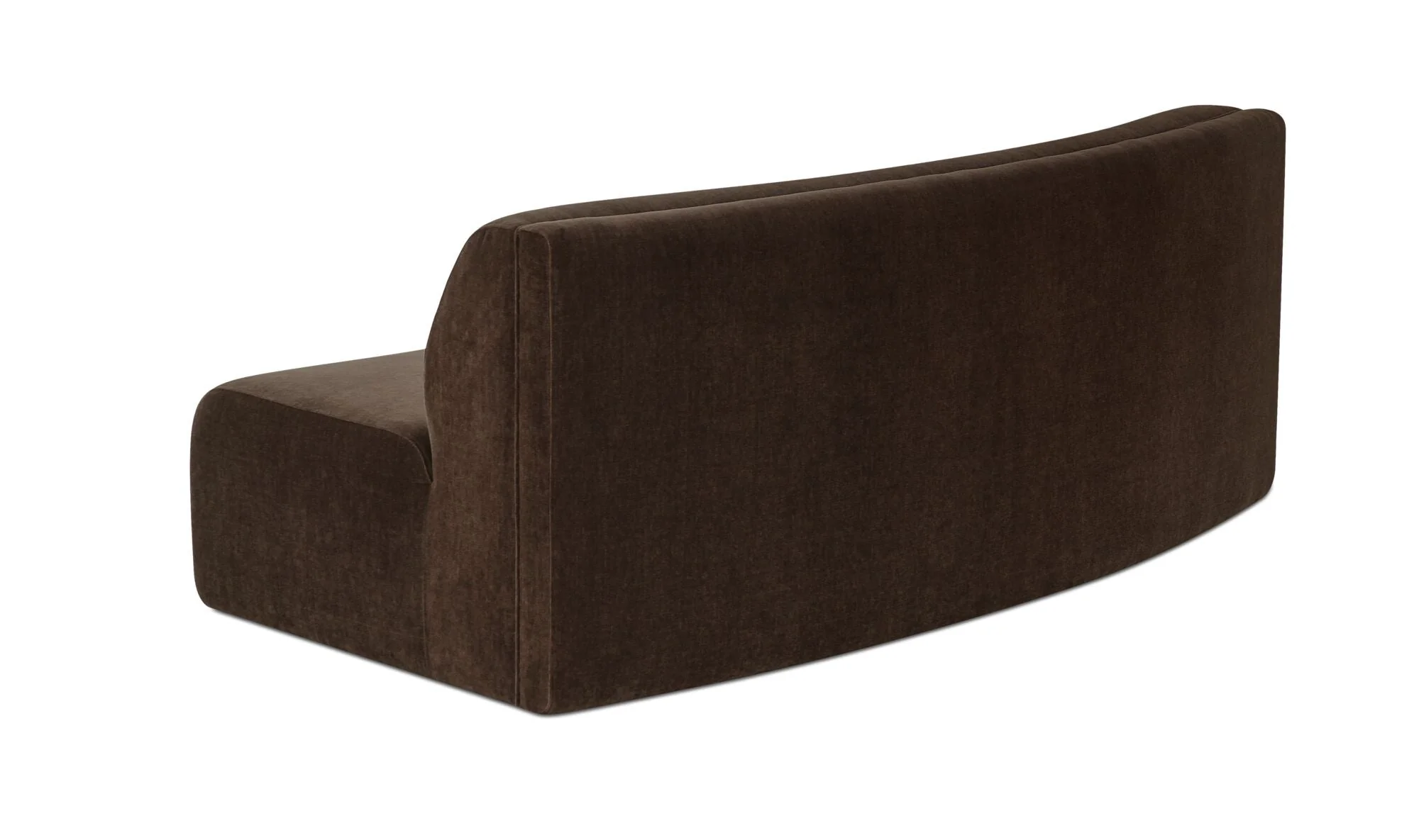 Naomi Concave Sofa Dark Brown - Image 5