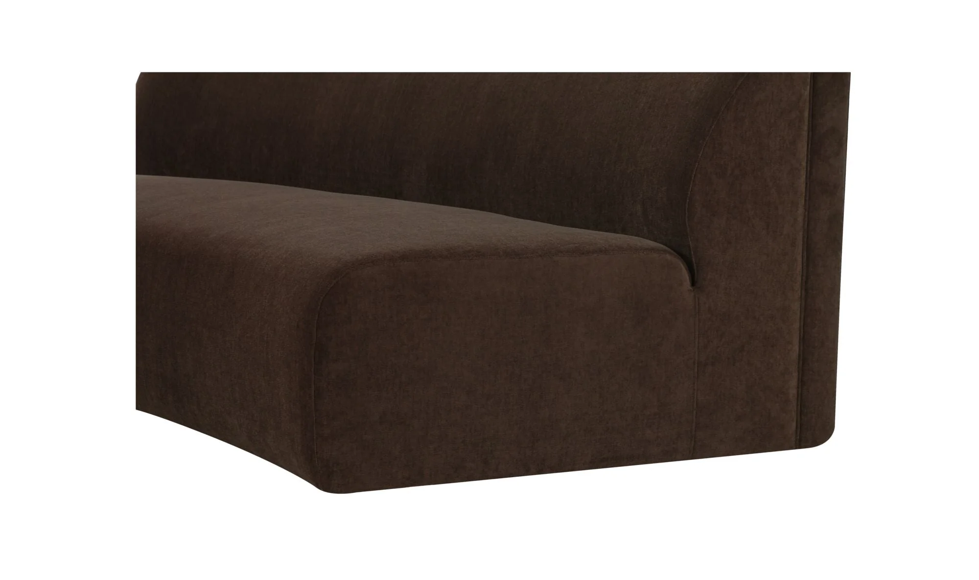 Naomi Concave Sofa Dark Brown - Image 7