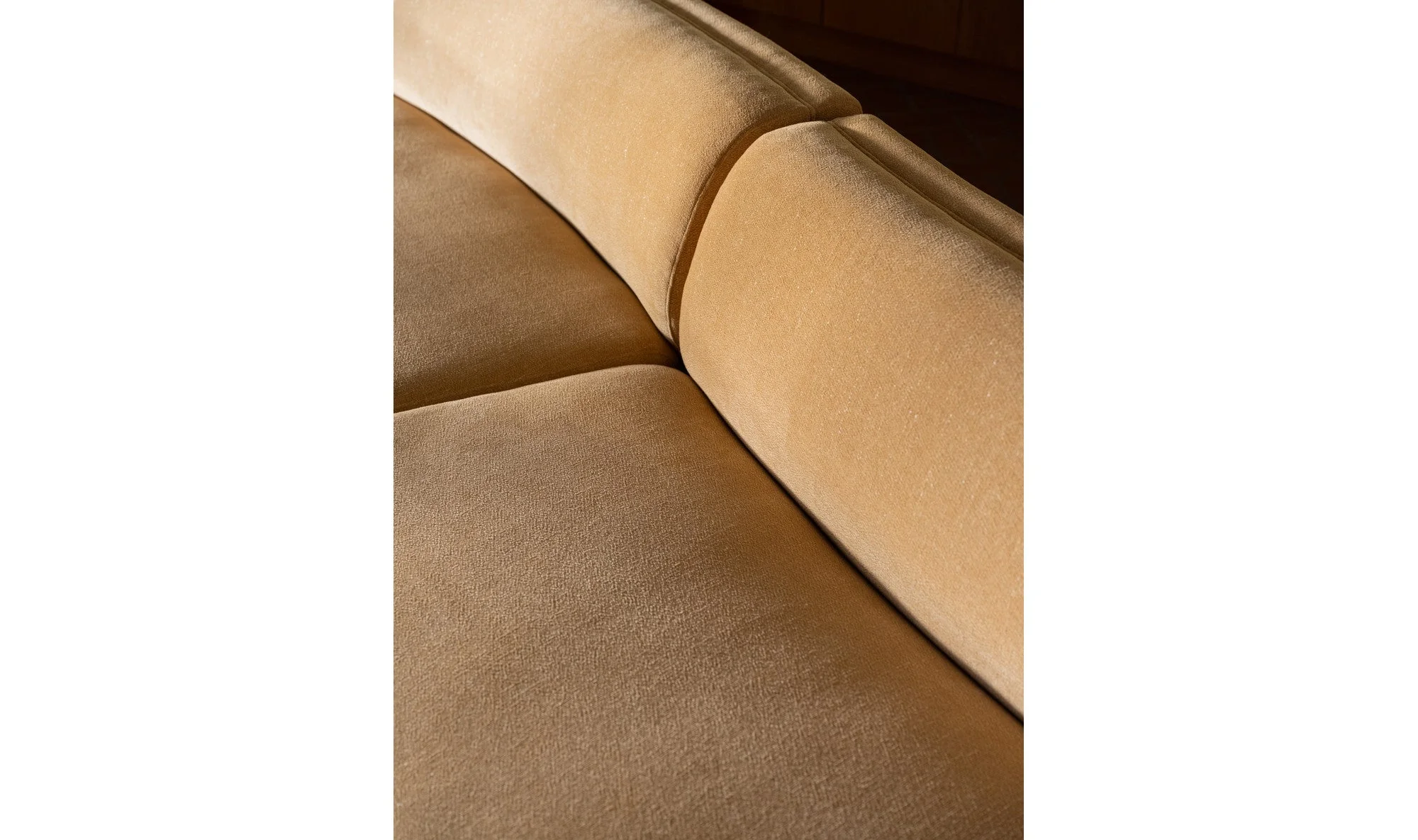 Naomi Concave Sofa Golden Yellow - Image 4