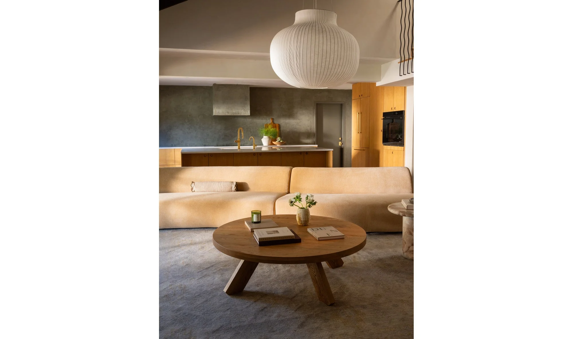 Naomi Concave Sofa Golden Yellow - Image 5