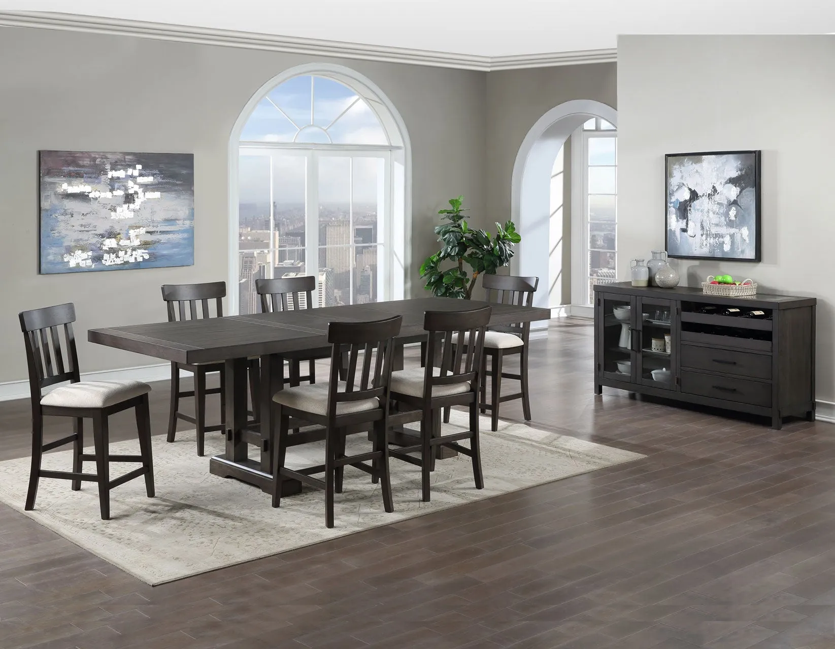 Napa Dusky Cedar Counter Height Dining Set - Image 3