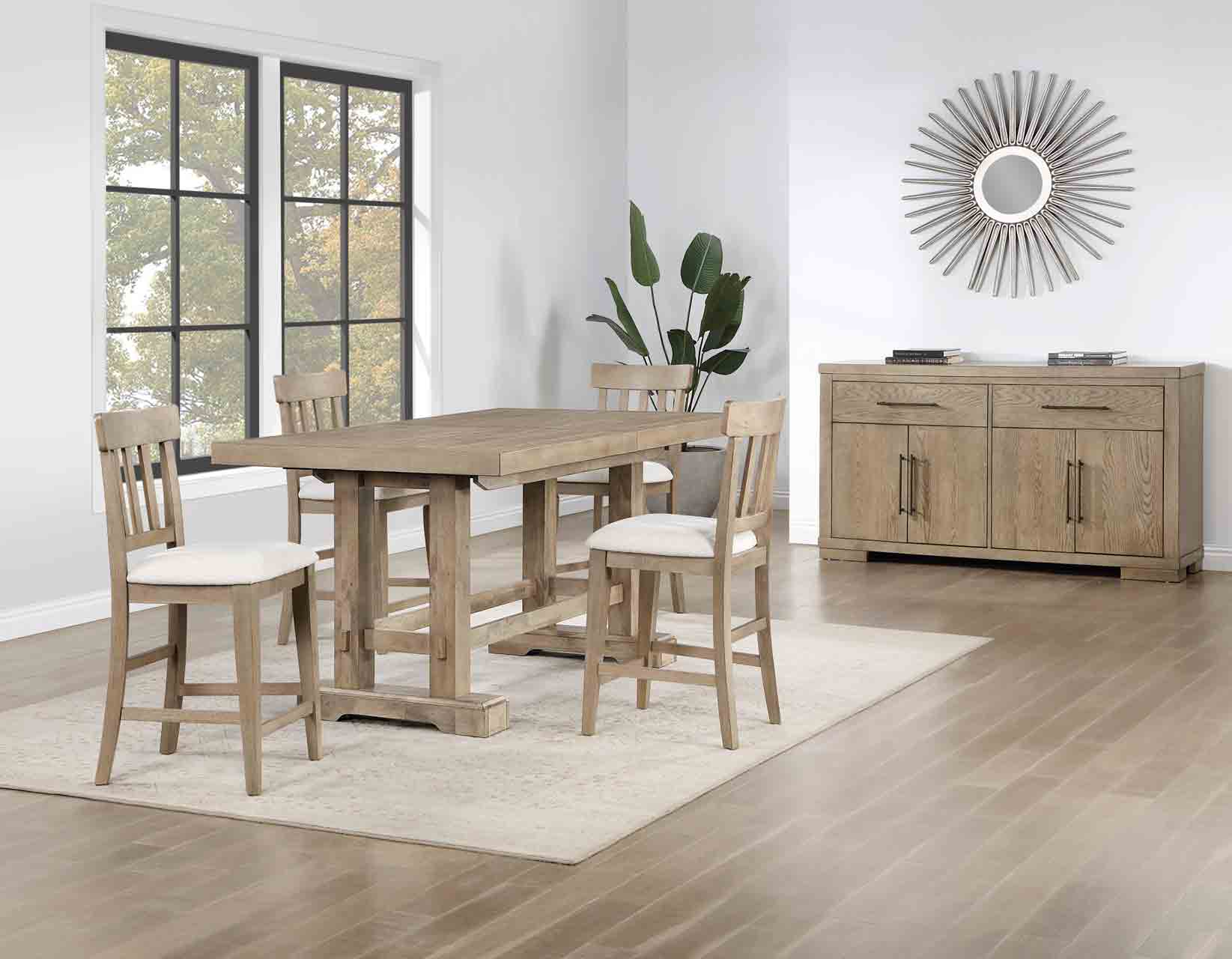 Napa Weathered Sand Counter Height Dining Set