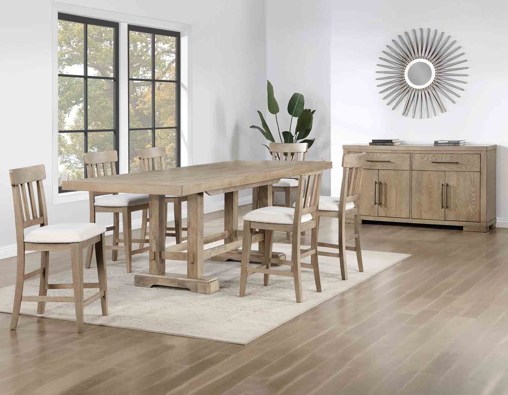 Napa Weathered Sand Counter Height Dining Set - Image 25