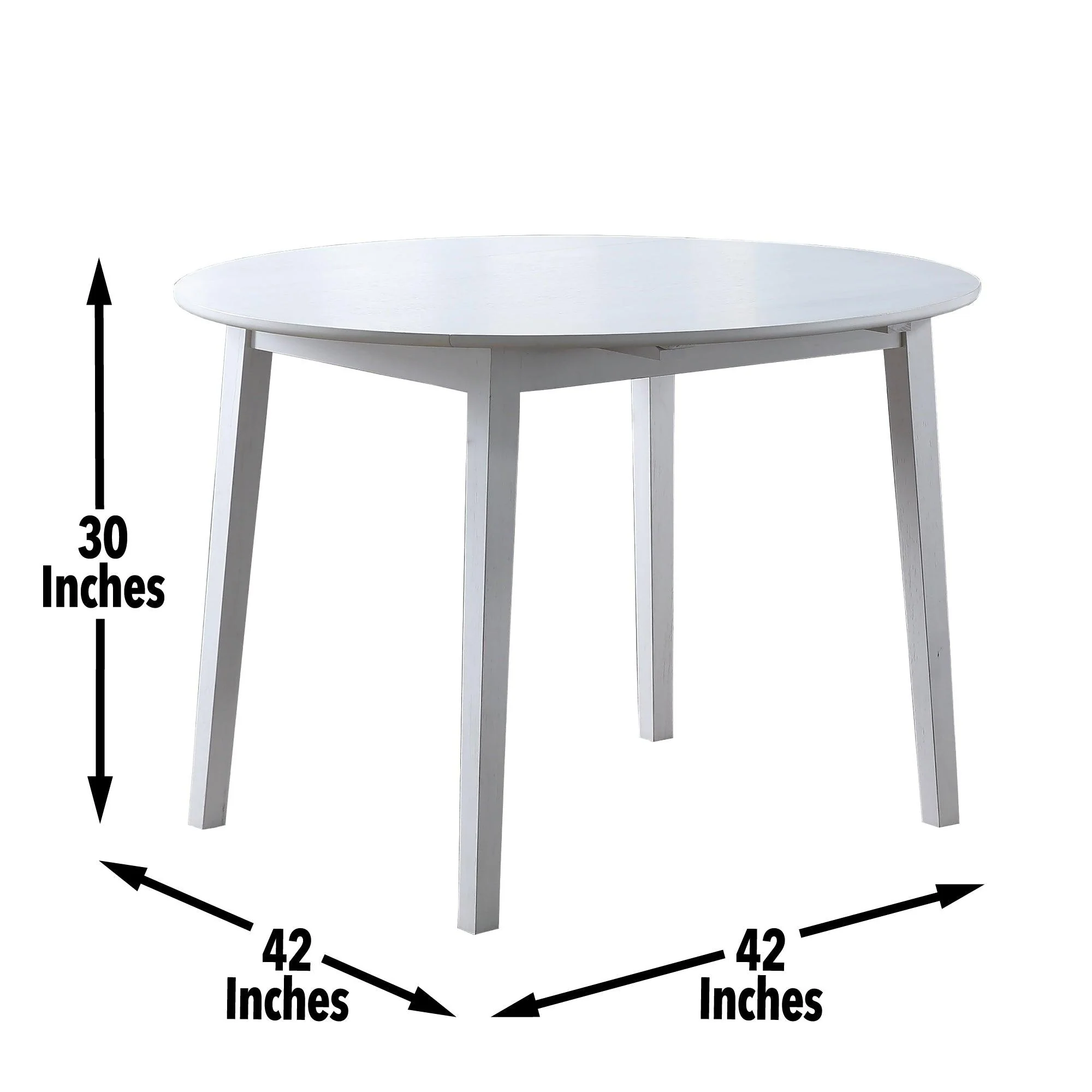 Naples 42-inch Drop-Leaf Dining Table - Image 8