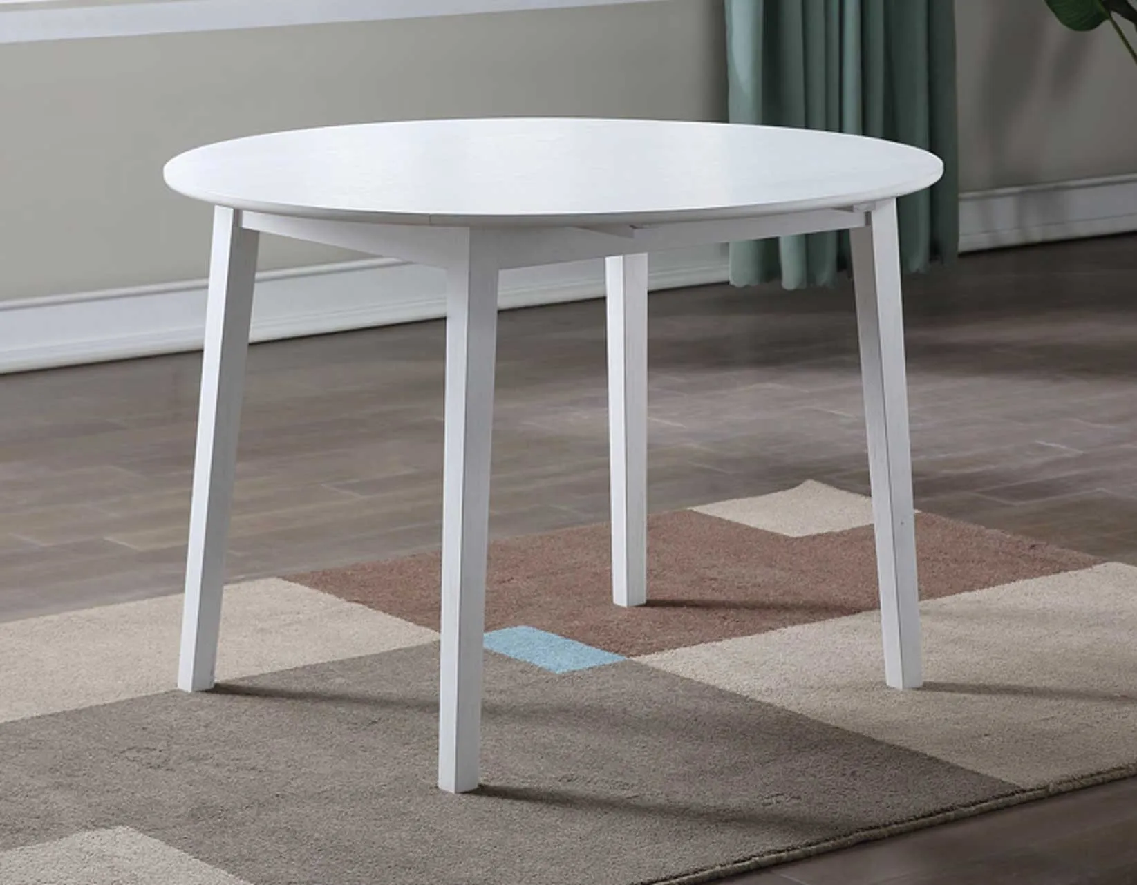 Naples Antique White Drop-Leaf Dining Room Set - Image 2