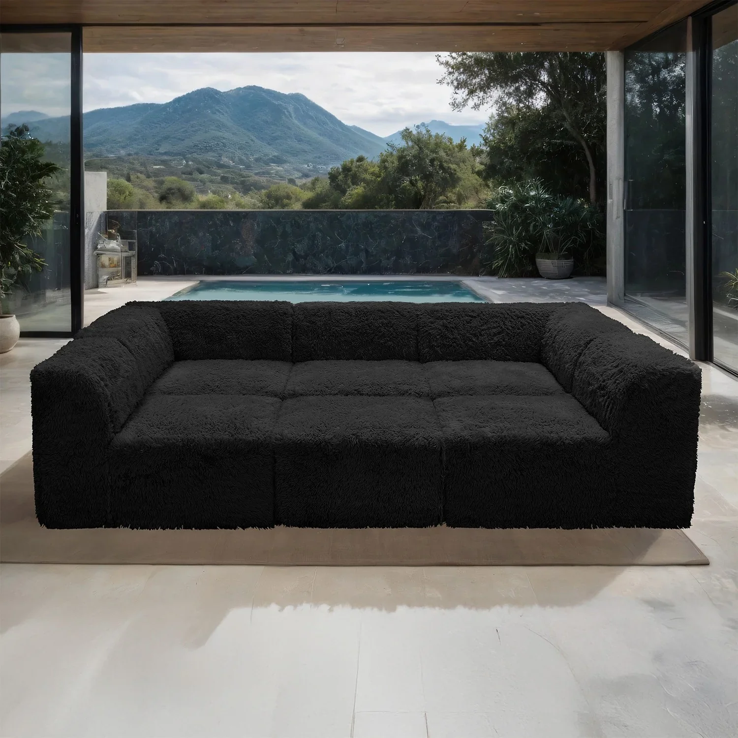 Nappi Black Compressed Foam Daybed