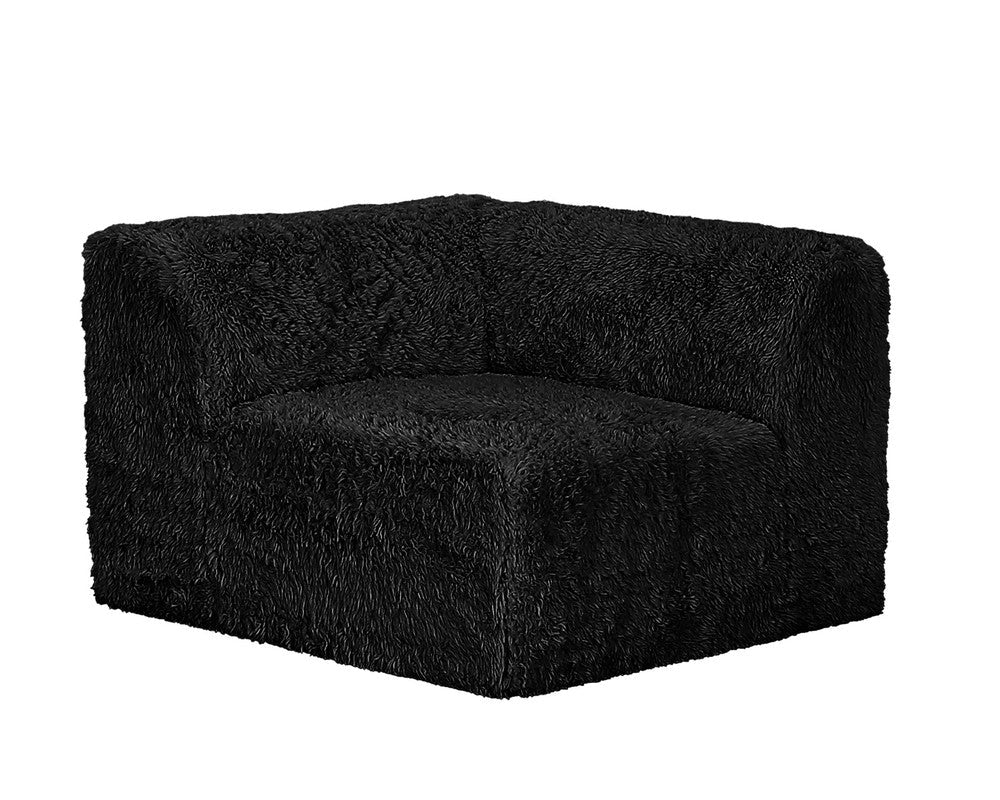 Nappi Black Loveseat - Image 4