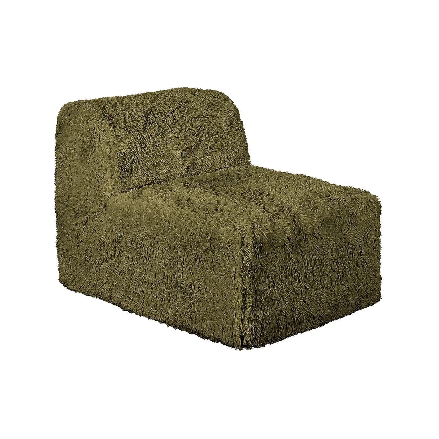 Nappi Olive Green Compressed Foam Sectional w/ Ottoman - Image 5