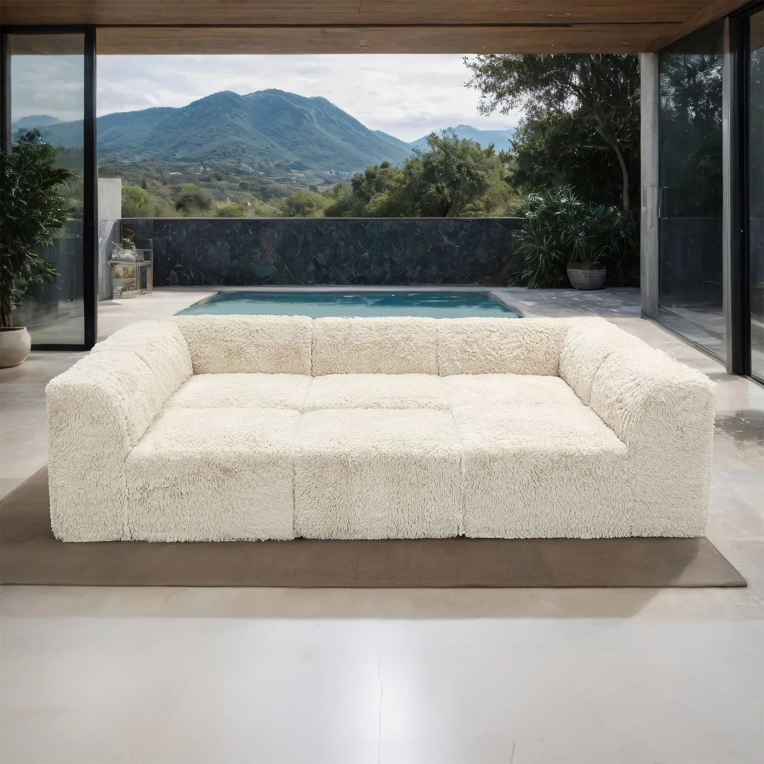 Nappi Sand Compressed Foam Daybed