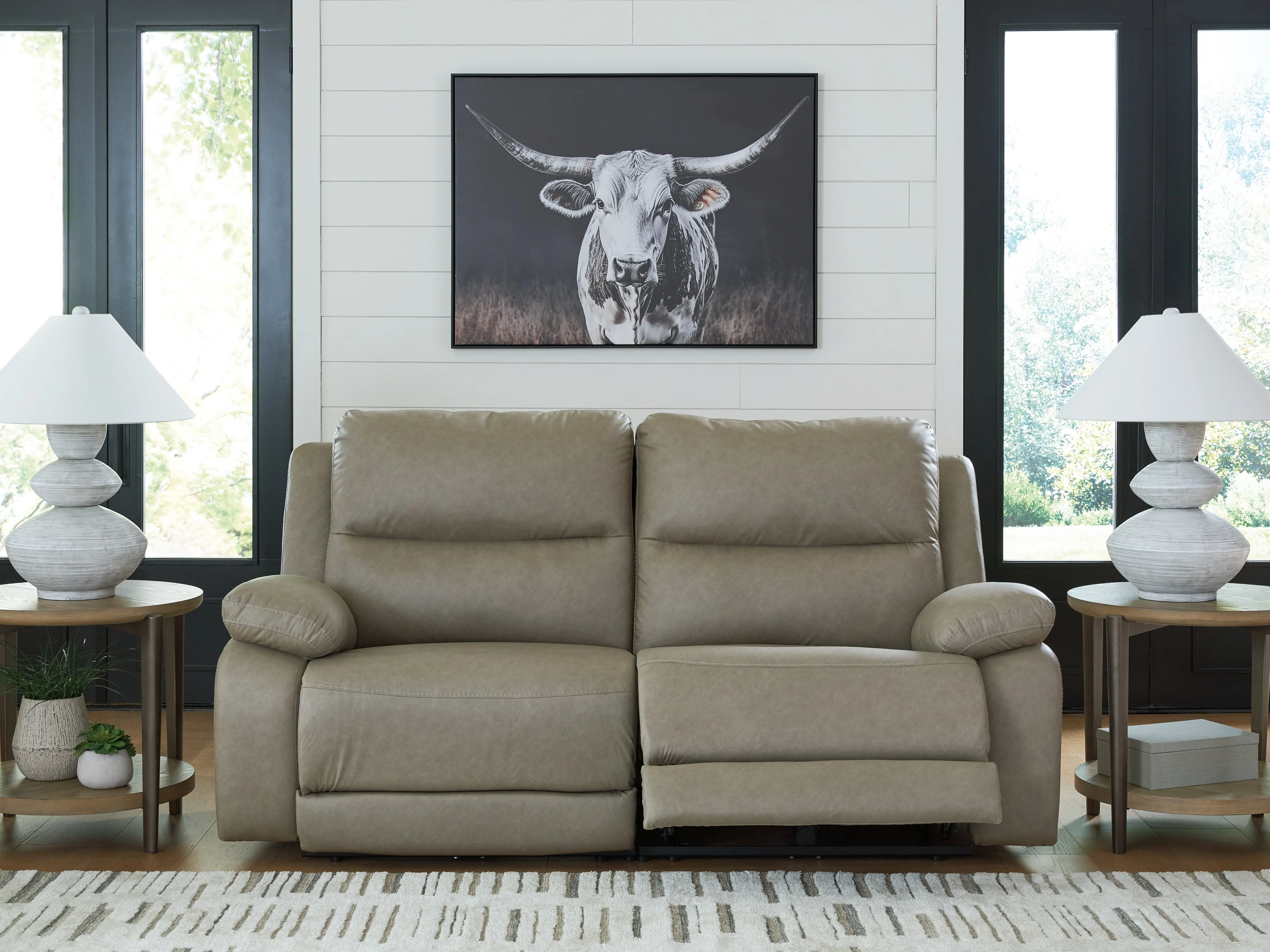 Narwhal Place Pebble 2-Piece Dual Power Reclining Modular Loveseat - Image 2