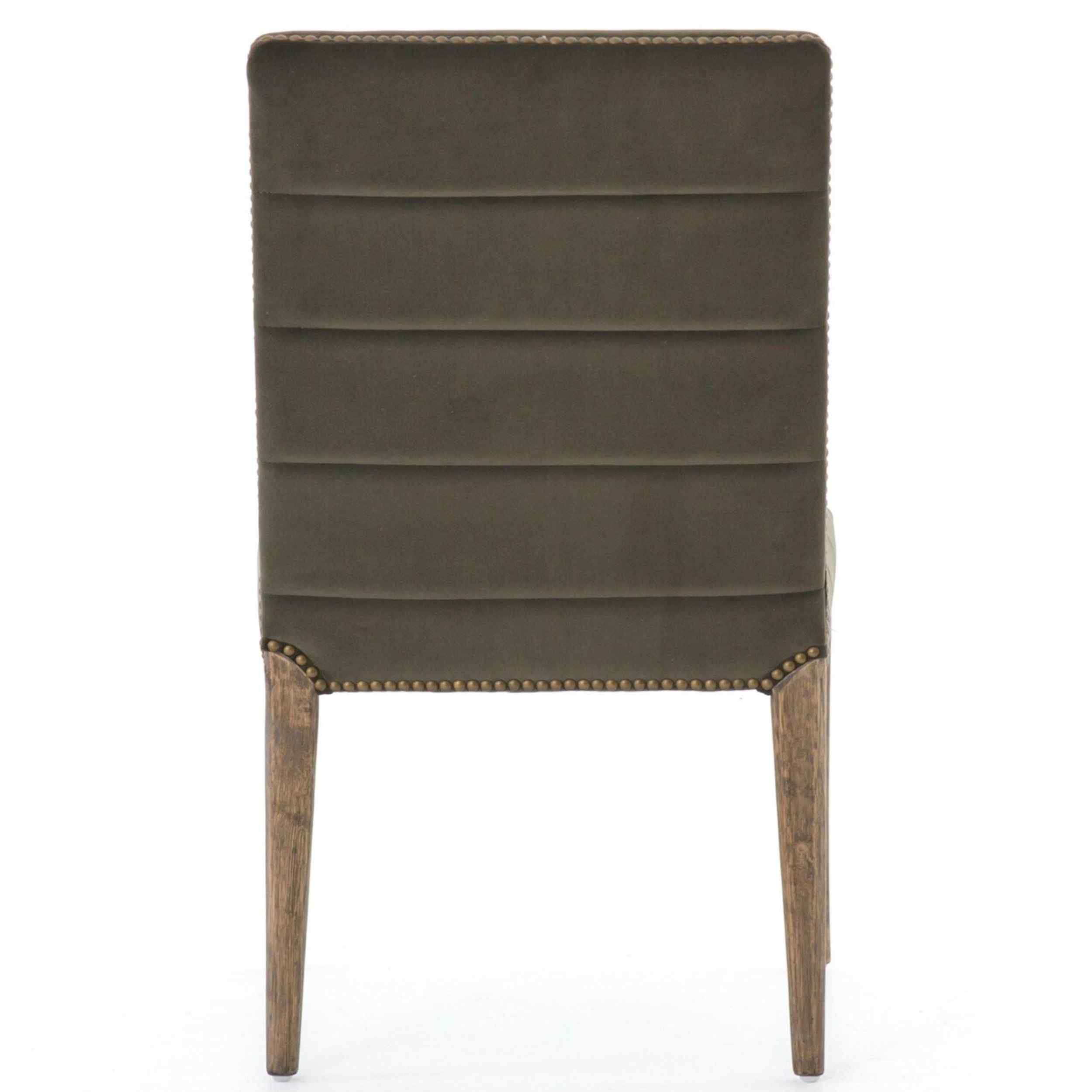 Nate Dining Chair, Modern Velvet Loden, Set of 2 by Four Hands - Image 4