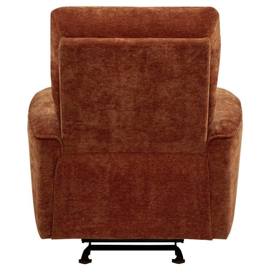 Navarro Chenille Upholstered Glider Recliner - Image 23