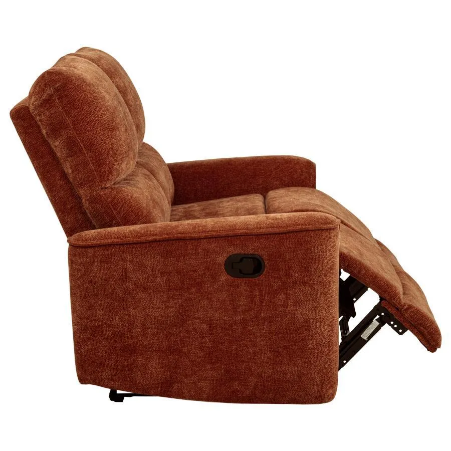 Navarro Chenille Upholstered Reclining Loveseat - Image 7