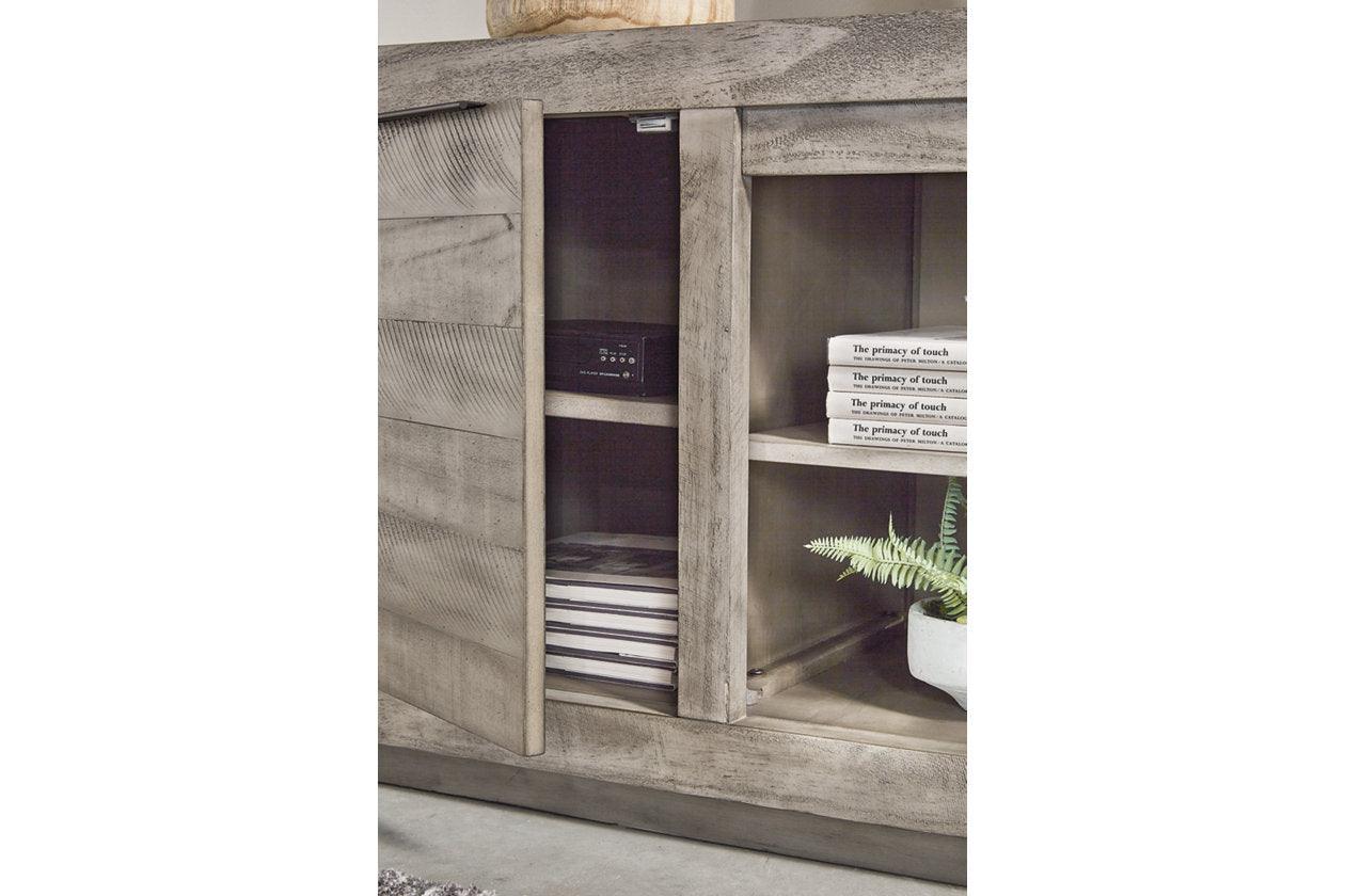 Naydell Gray 92" TV Stand - Image 5