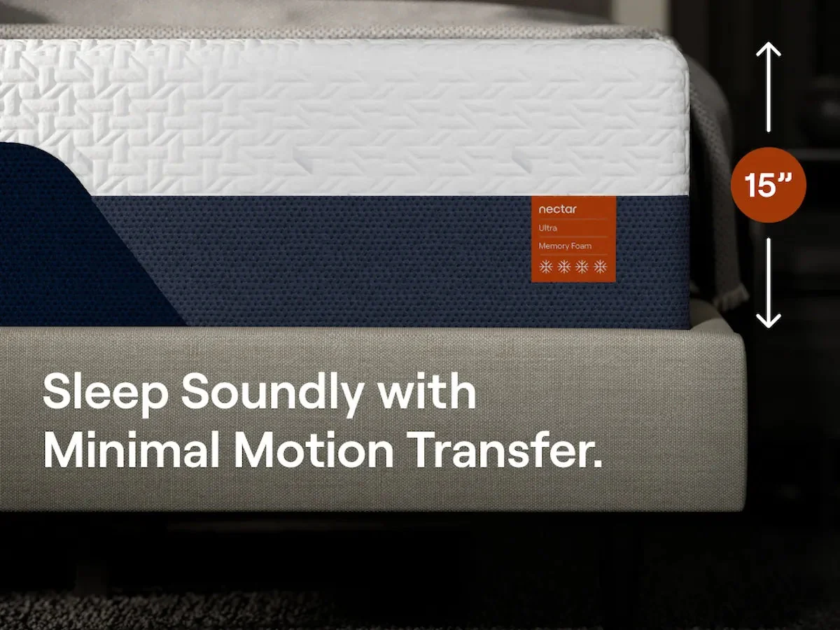 Nectar Ultra Memory Foam 5.1 White Full Mattress - Image 8