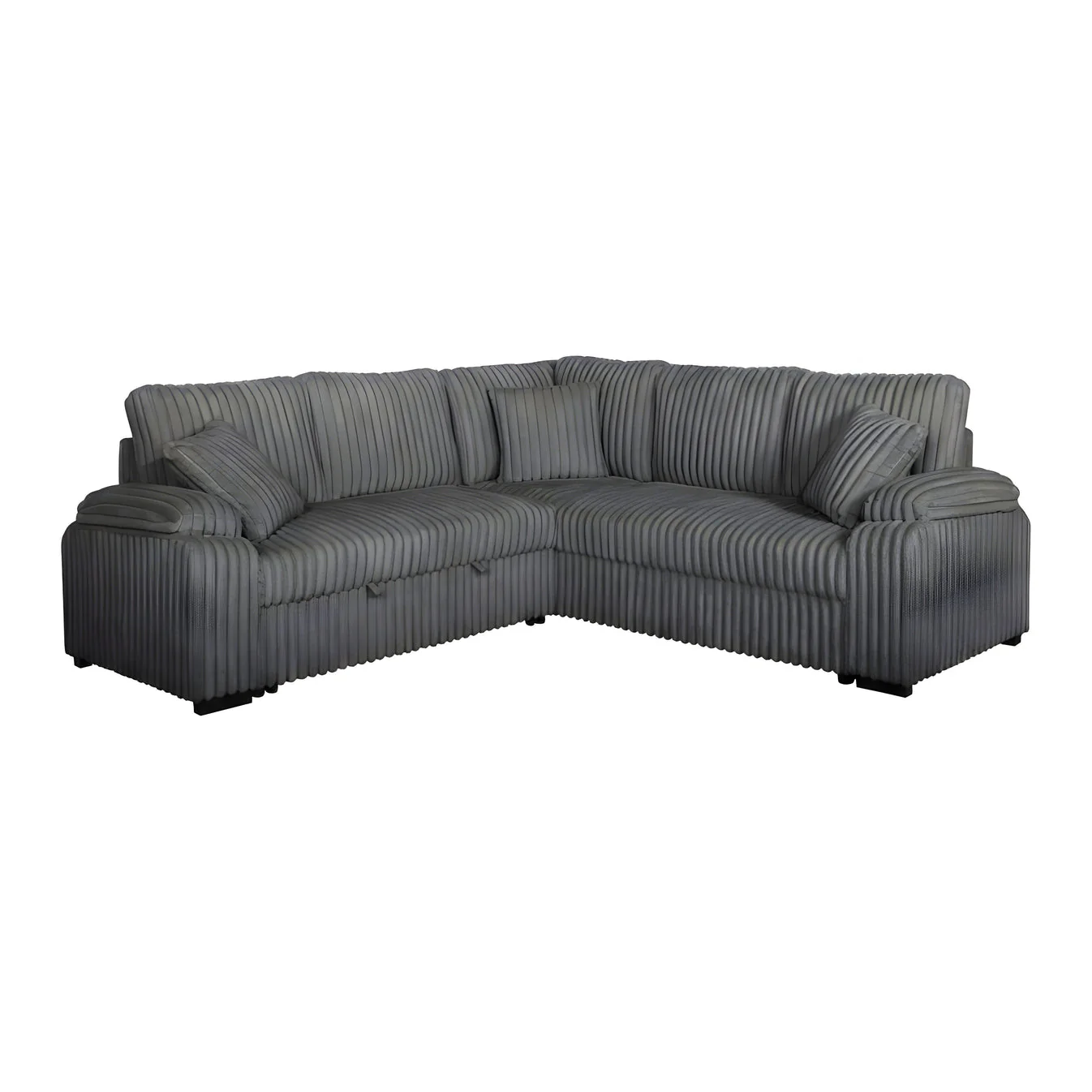 Neeha Grey 3-Piece Sectional - Image 3