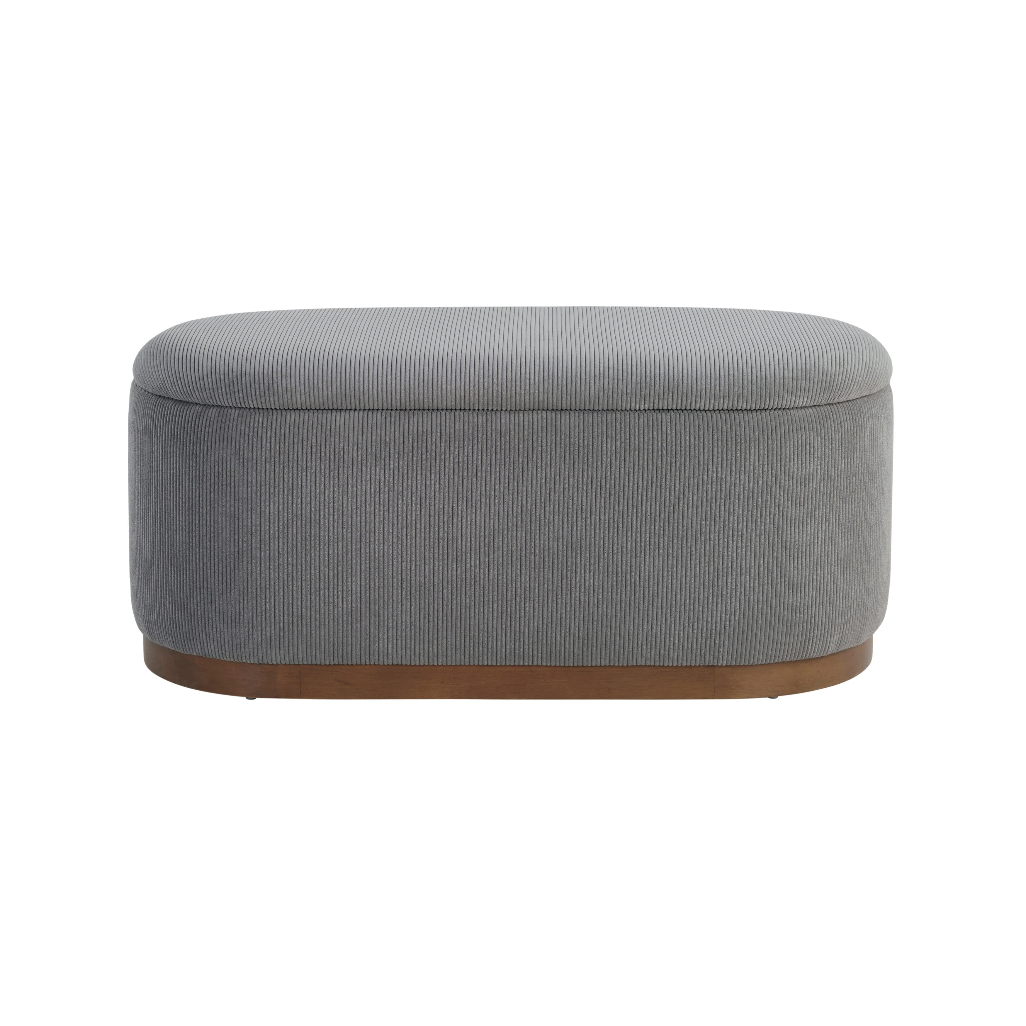 Nell Gray Lift-Top Storage Bench
