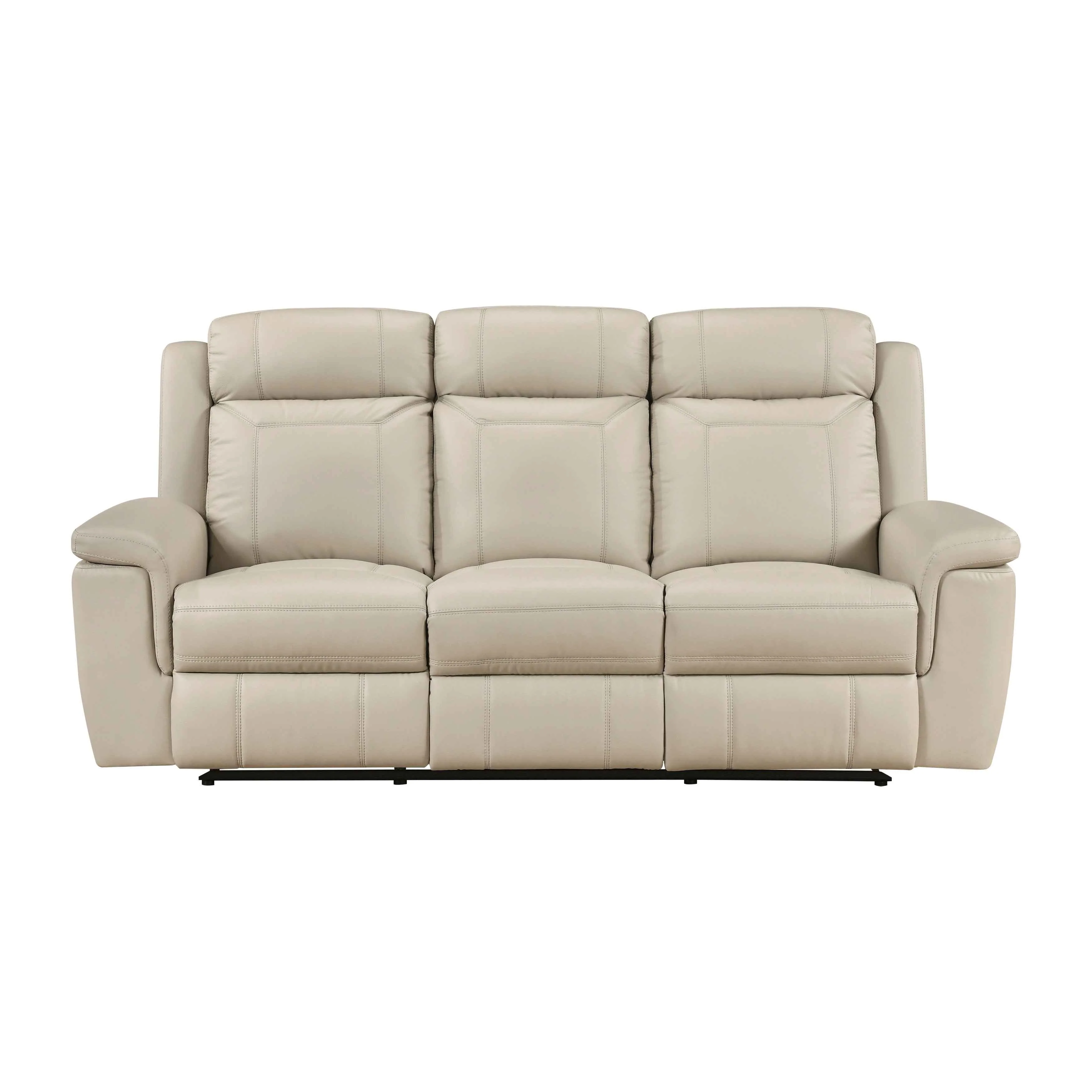 Nest Beige 3-Piece Reclining Living Room Set - Image 2