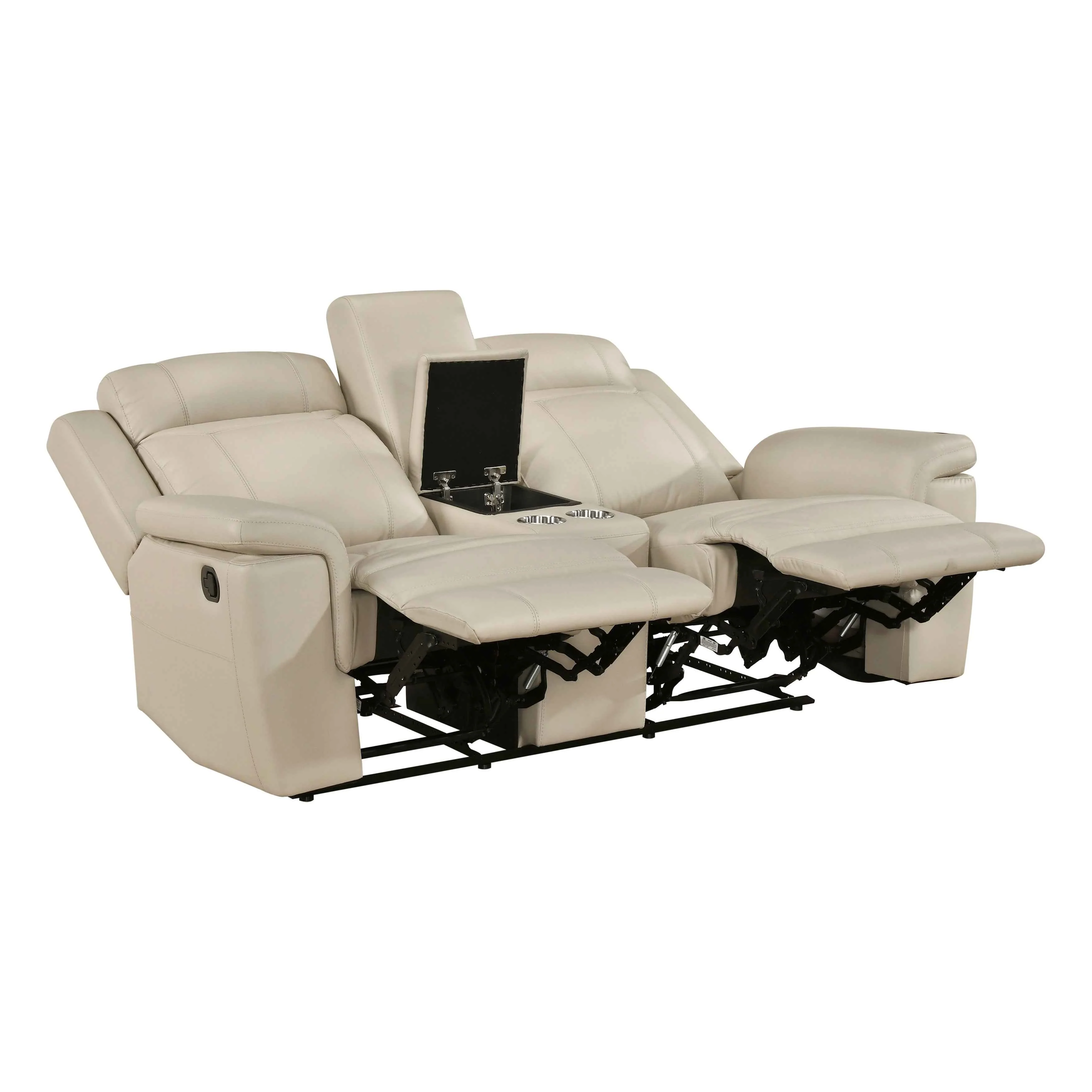 Nest Beige 3-Piece Reclining Living Room Set - Image 9