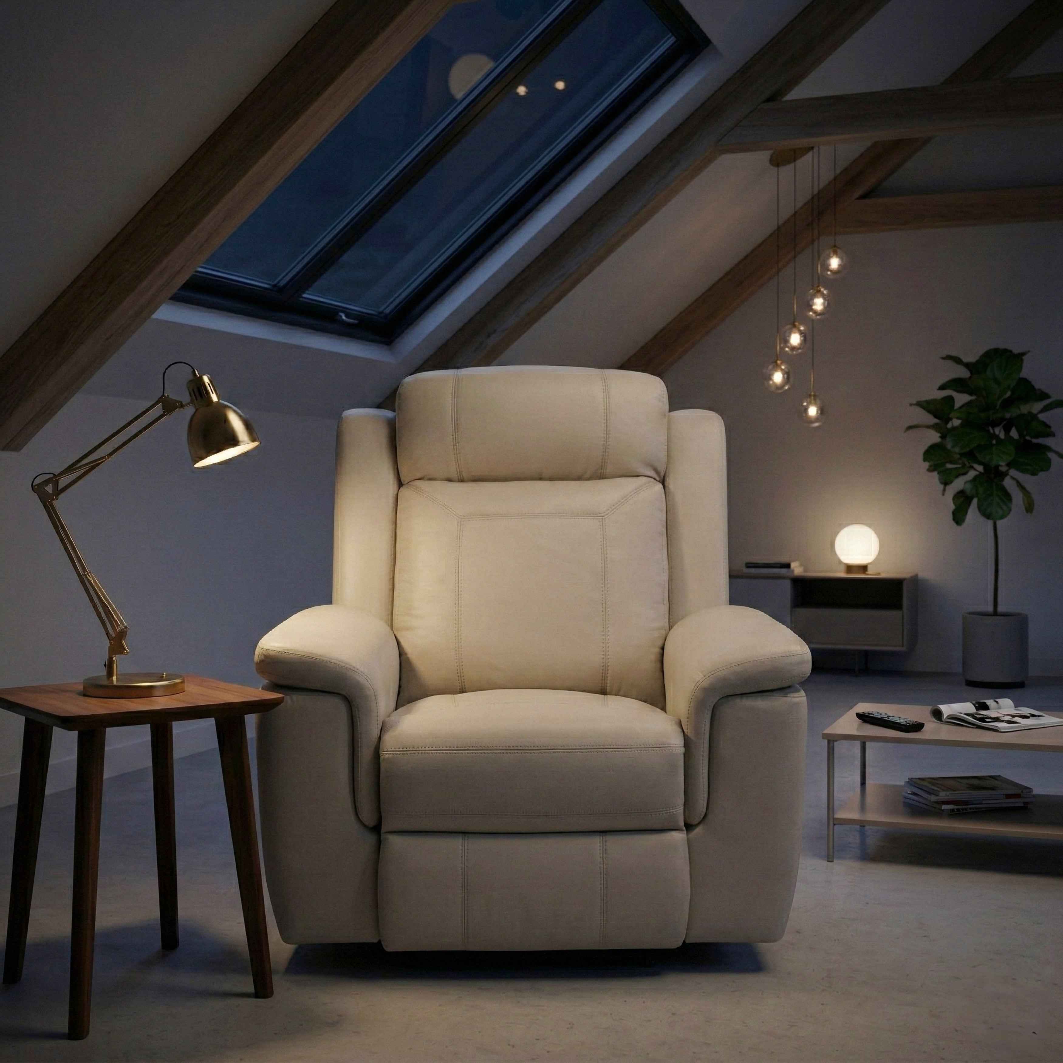 Nest Beige Reclining Chair - Image 15