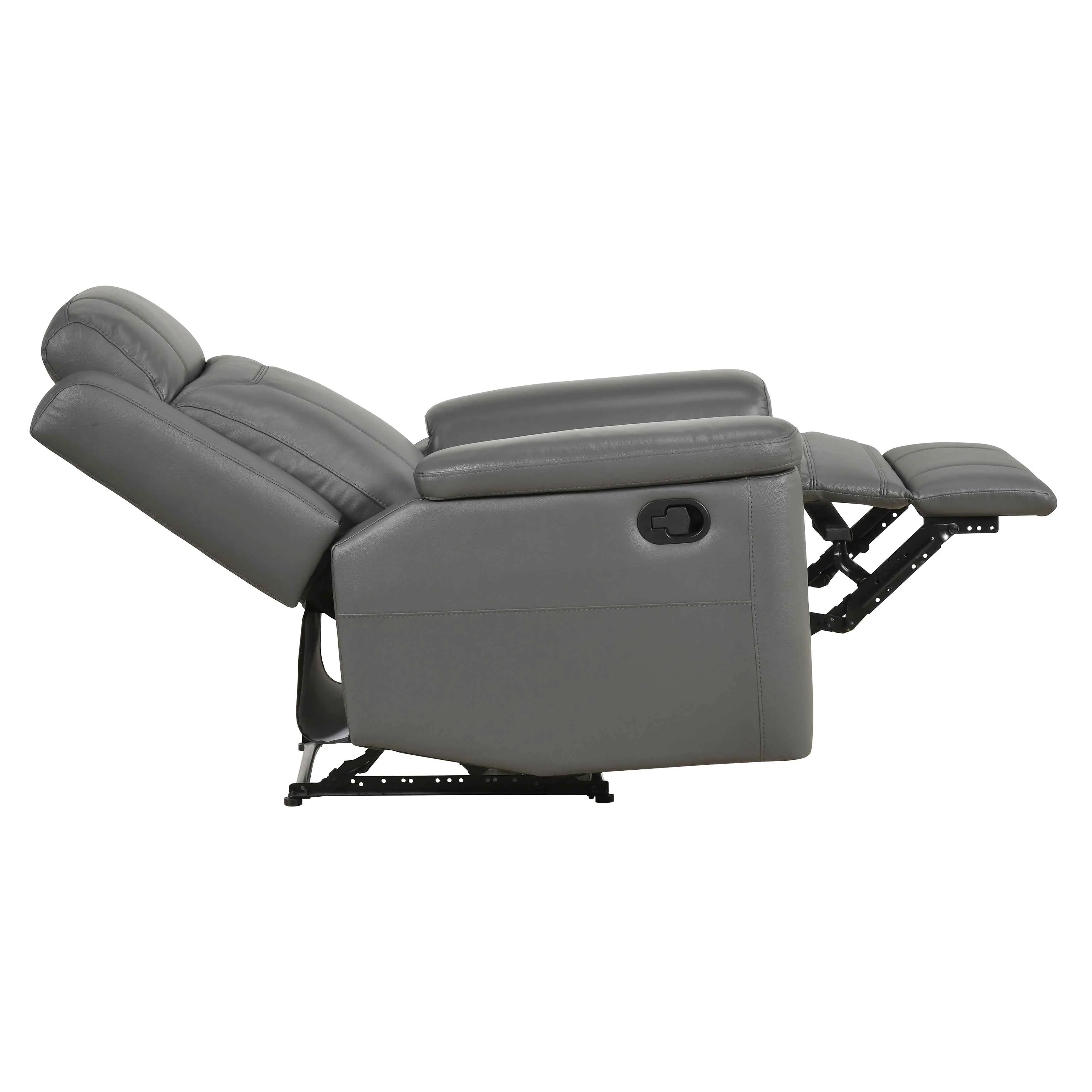 Nest Dark Gray 3-Piece Reclining Living Room Set - Image 18