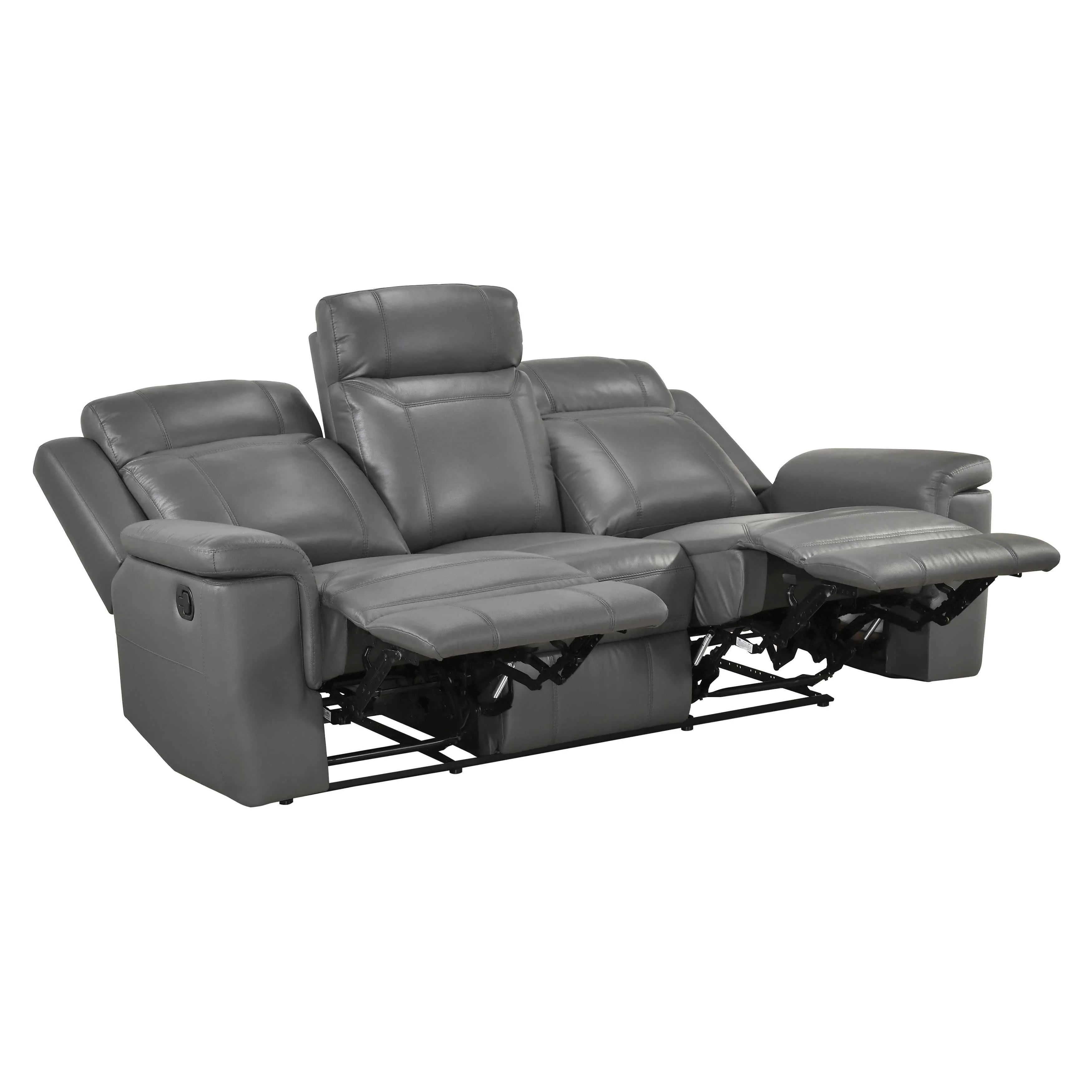 Nest Dark Gray 3-Piece Reclining Living Room Set - Image 5