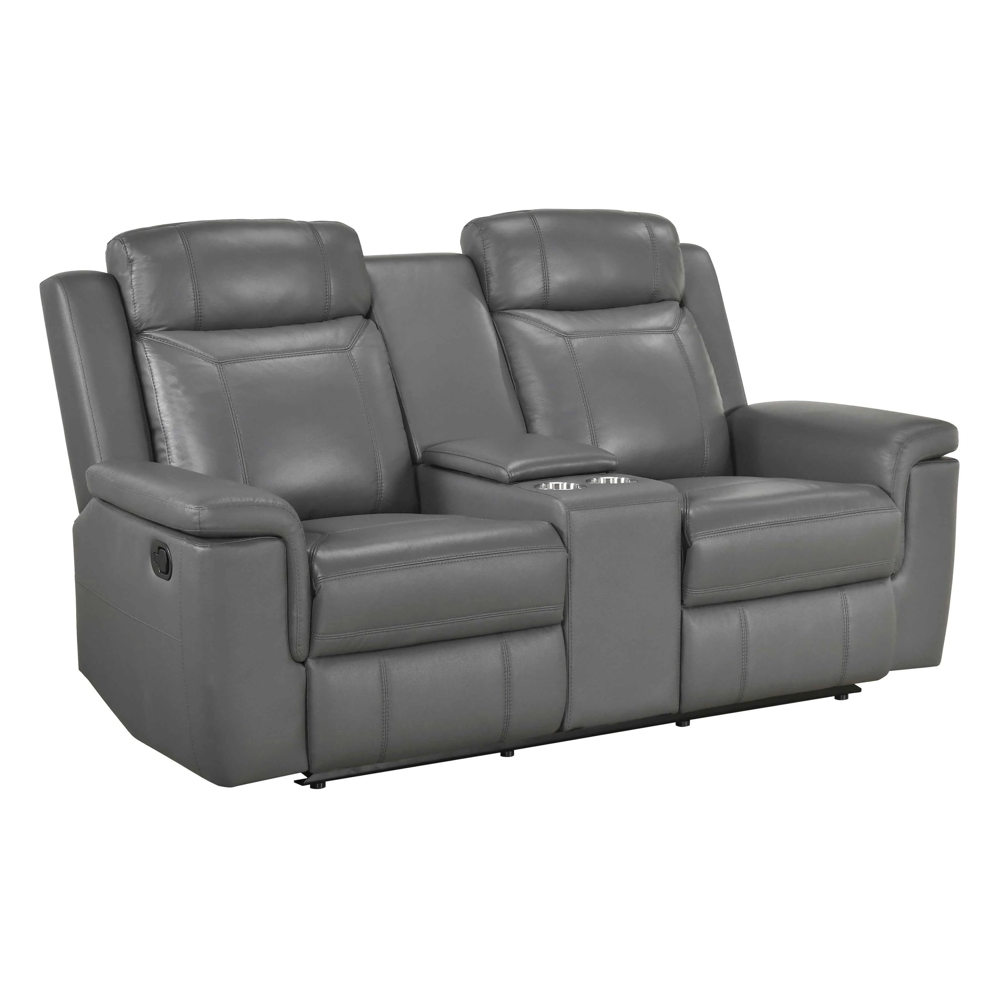 Nest Dark Gray 3-Piece Reclining Living Room Set - Image 7