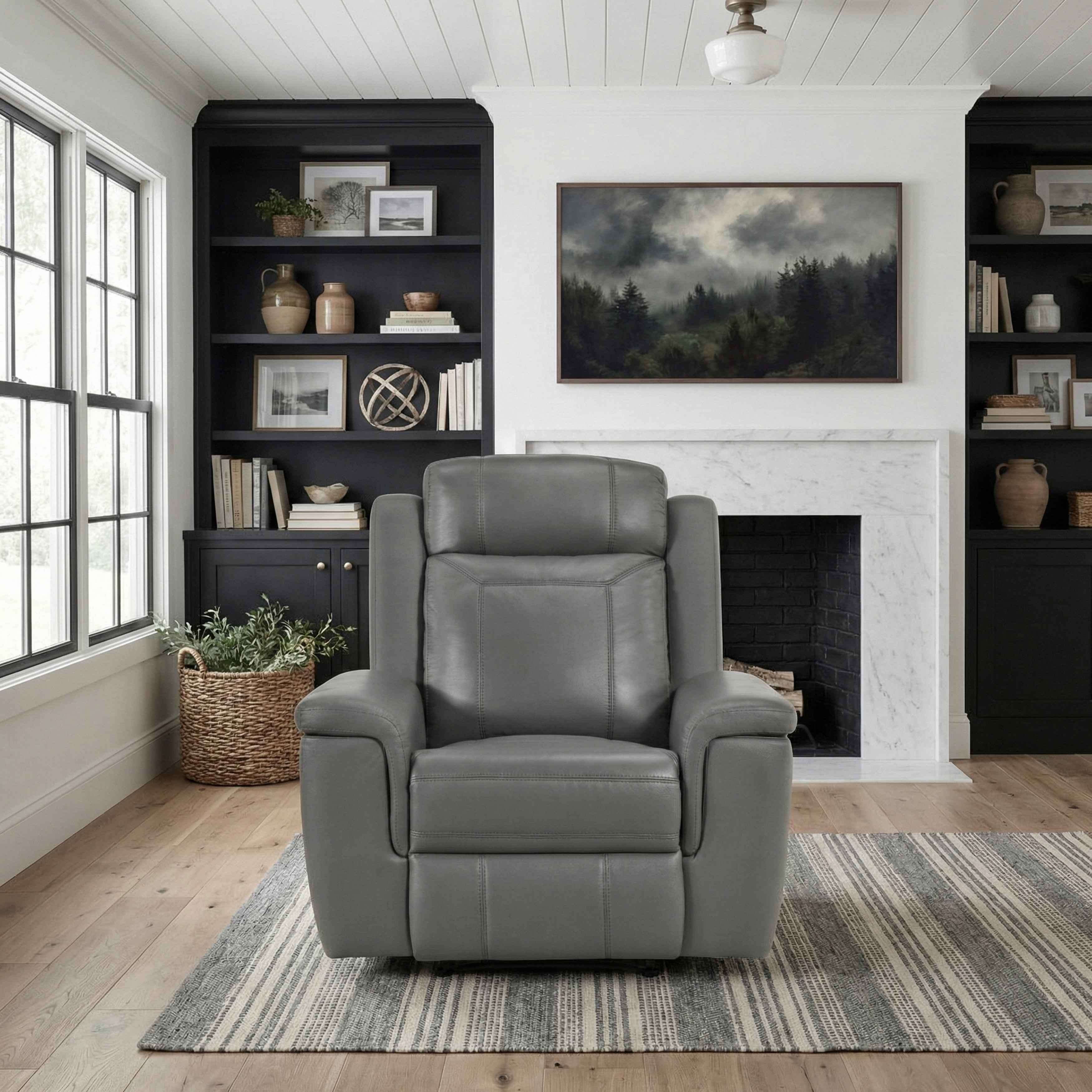 Nest Dark Gray Reclining Chair - Image 13
