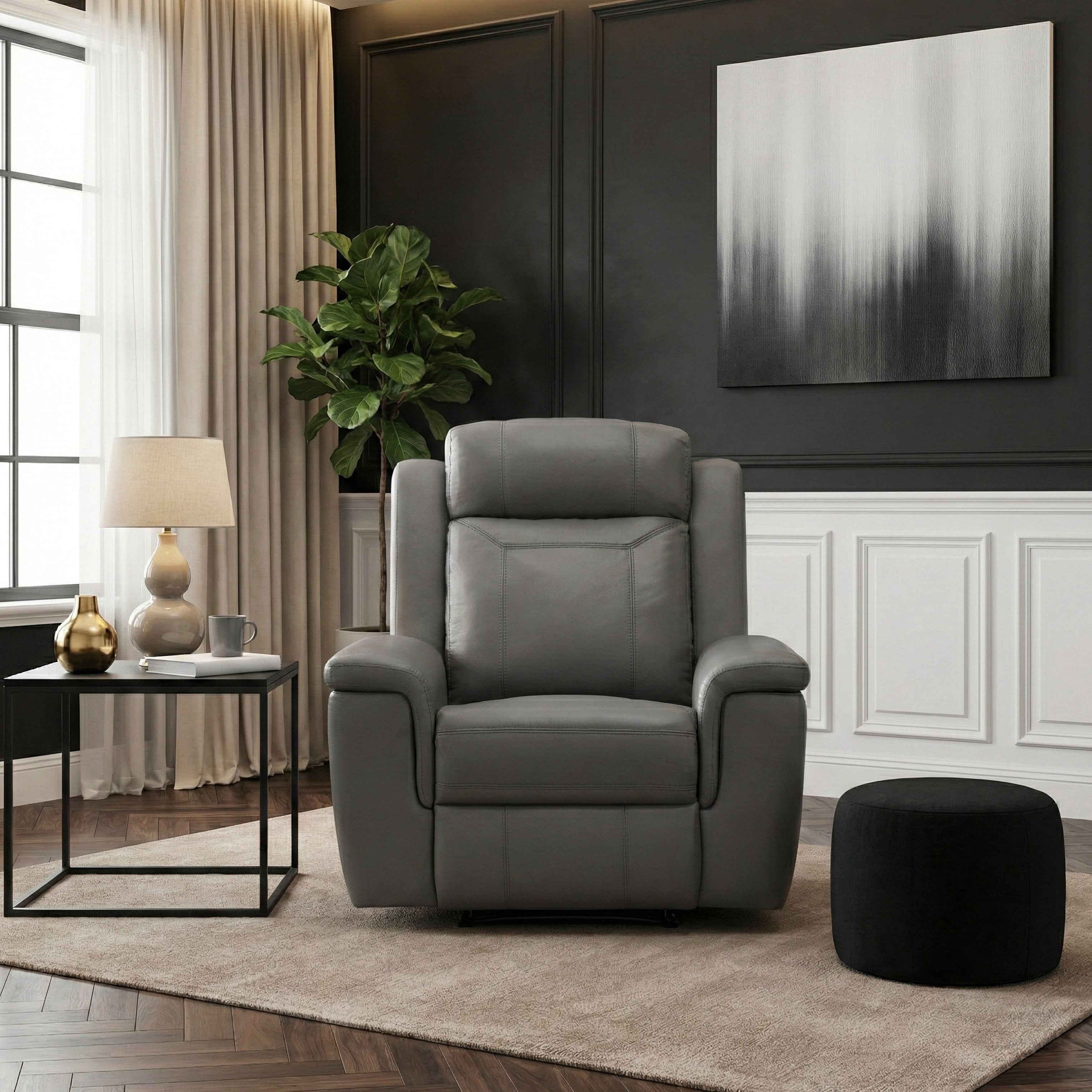 Nest Dark Gray Reclining Chair - Image 15