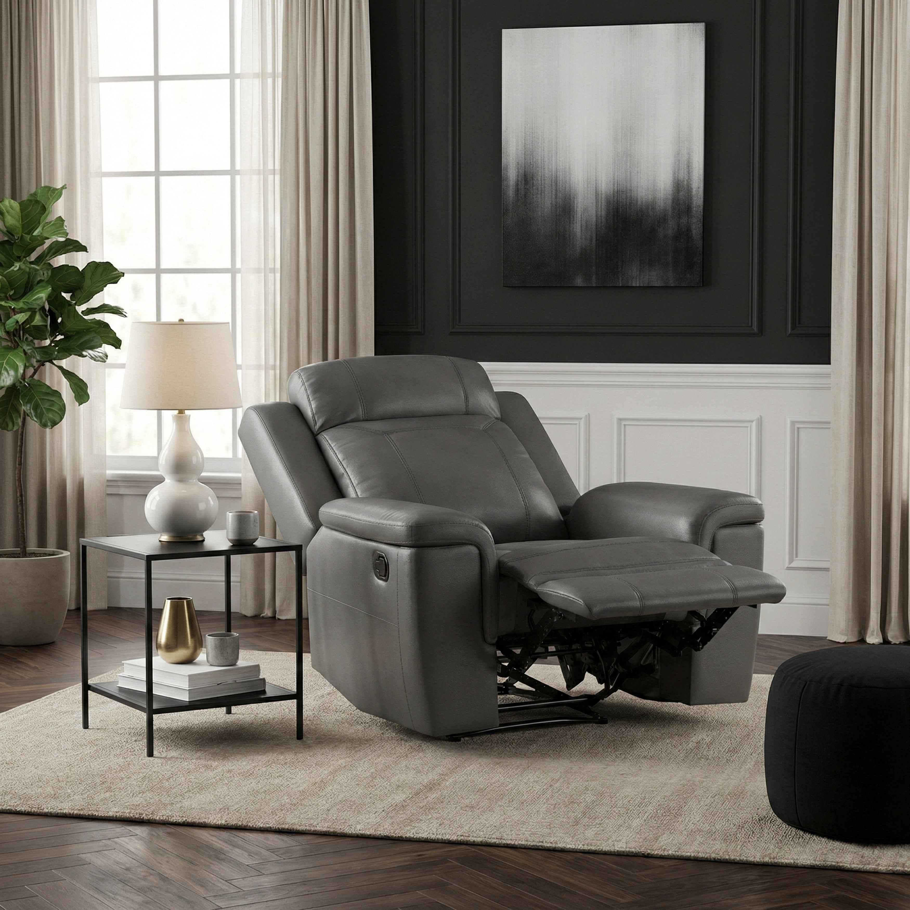 Nest Dark Gray Reclining Chair - Image 18